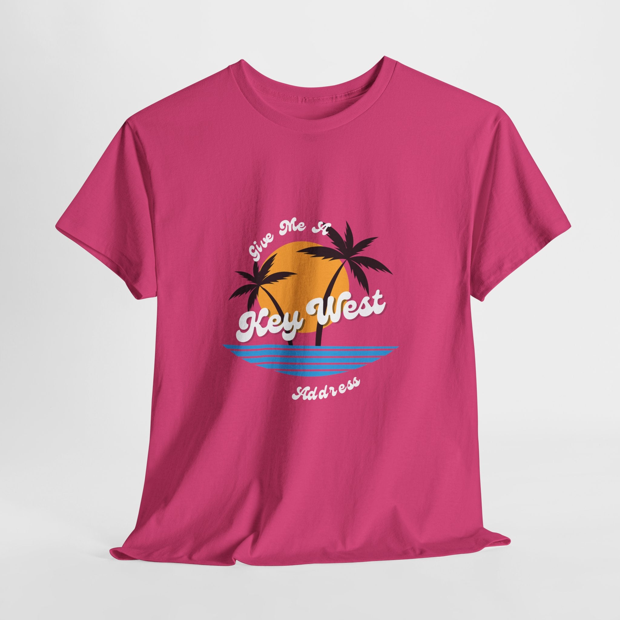 Even Kids shout...Give Me A Key West Address Unisex Tee,  Adult sizes too Summer Graphic Tee, Vacation Shirt, Beachwear, Fun Gift for Friends, Family Getaways