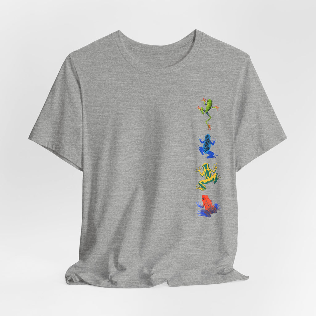 Stacked Tree Frog Dance Unisex Tee - Fun Graphic Shirt for Nature Lovers, Great for Parties, Gifts, Summer Events, and Casual Outings