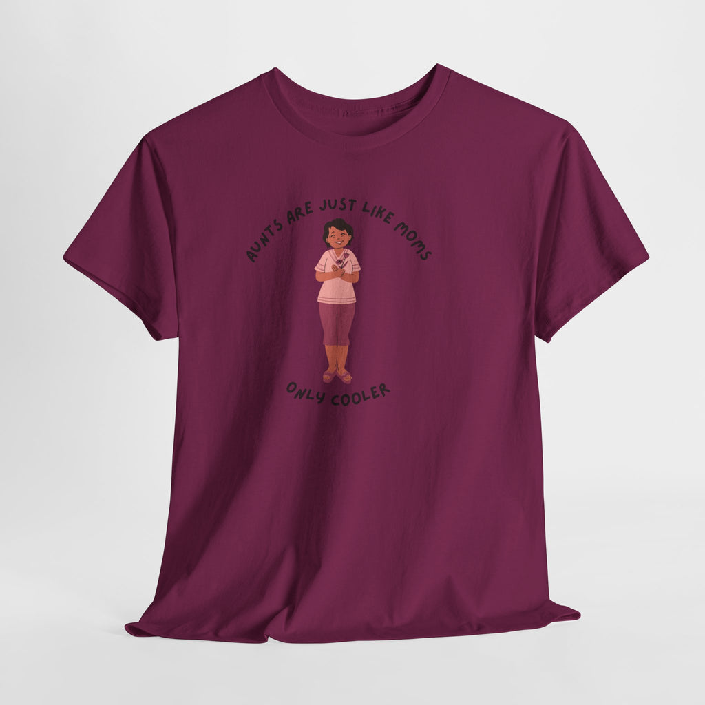Fun Cool Aunt  Unisex Heavy Cotton Tee Shirt