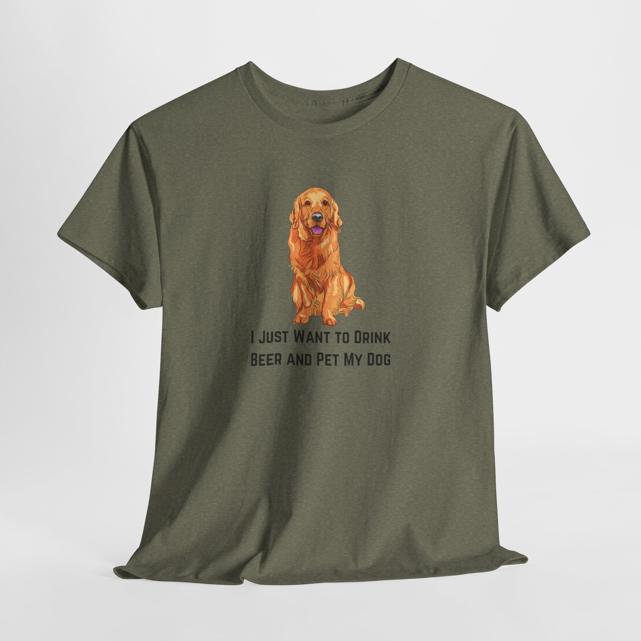 Funny Dog Lover Tee, I Just Want to Drink Beer and Pet My Dog Shirt, Perfect Gift for Dog Owners, Casual Wear for Pet Lovers, Great [...]