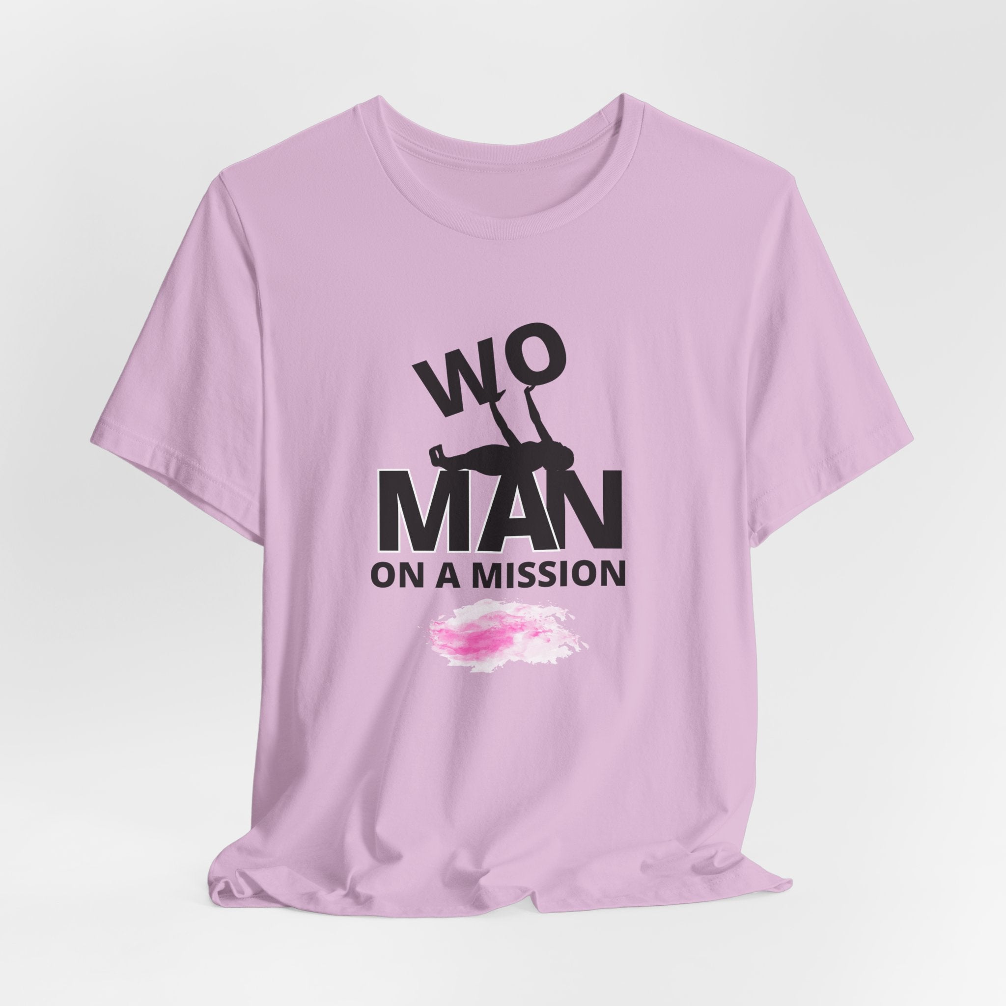 Declare to all that YOU are a WOman on a  Mission Unisex Heavy Cotton Tee, Motivational T-Shirt, Positive Quote Top, Gift for Her, Casual Wear