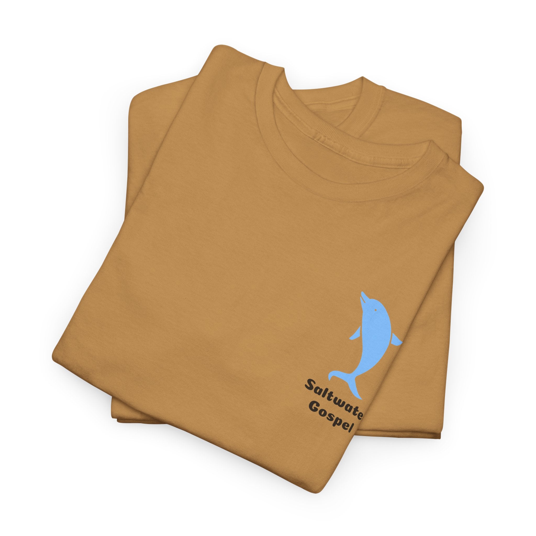Declare the Ocean is your Soulmate with this Dolphin Design Saltwater Gospel Tee Shirt
