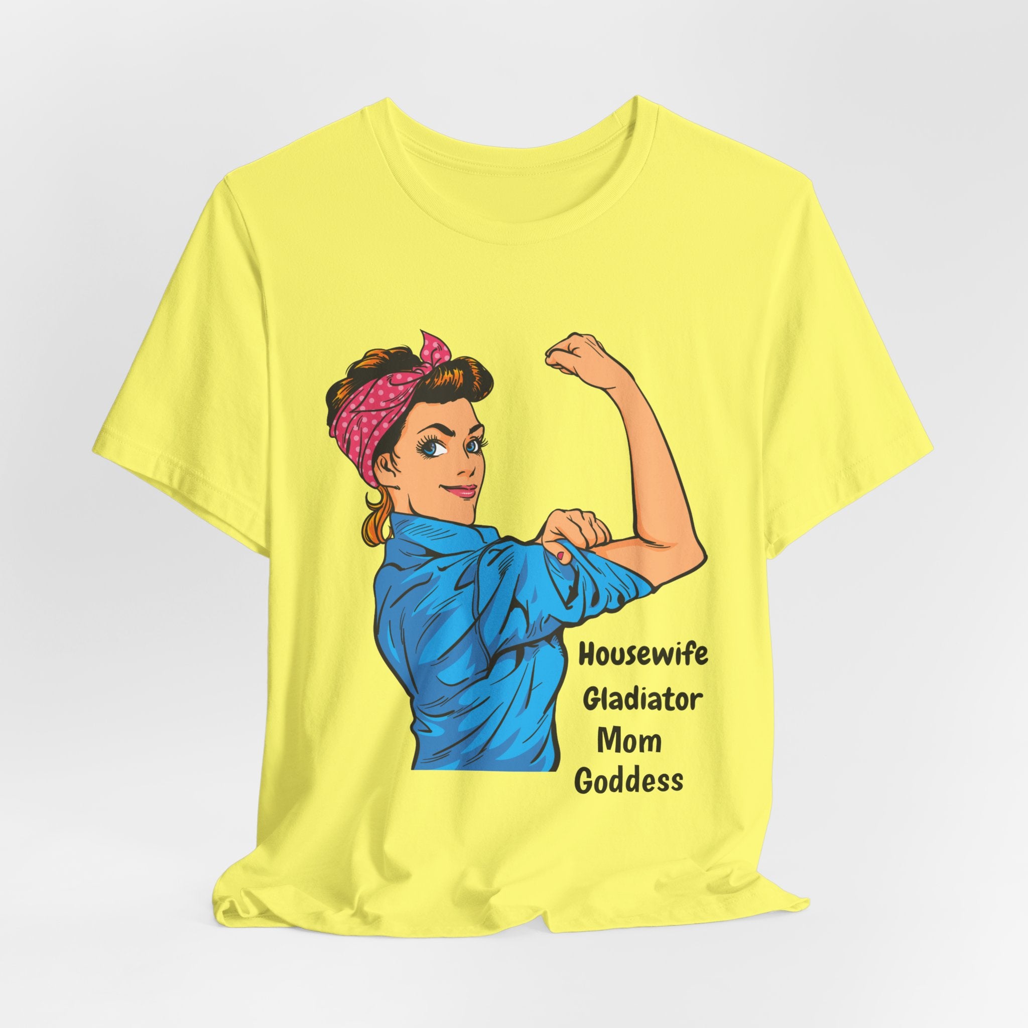 Empowered Housewife/Goddess Tee, Feminist Shirt, Mom Gift, Gladiator T-Shirt, Vintage Style Apparel, Everyday Favorite Tee