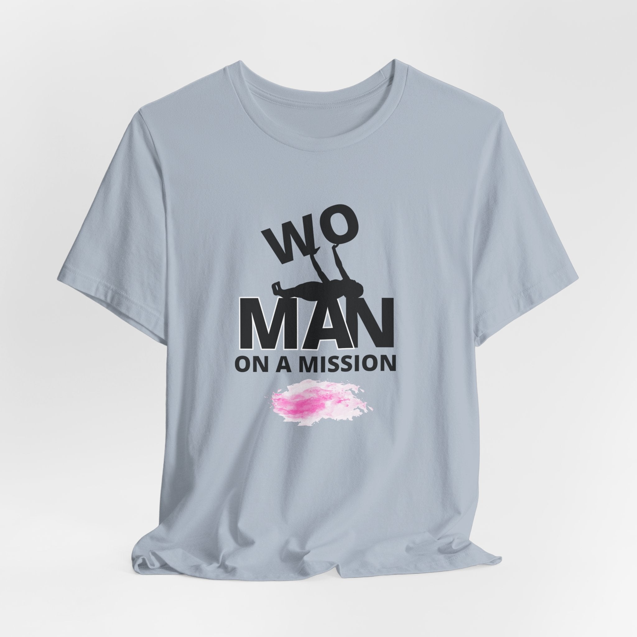 Declare to all that YOU are a WOman on a  Mission Unisex Heavy Cotton Tee, Motivational T-Shirt, Positive Quote Top, Gift for Her, Casual Wear