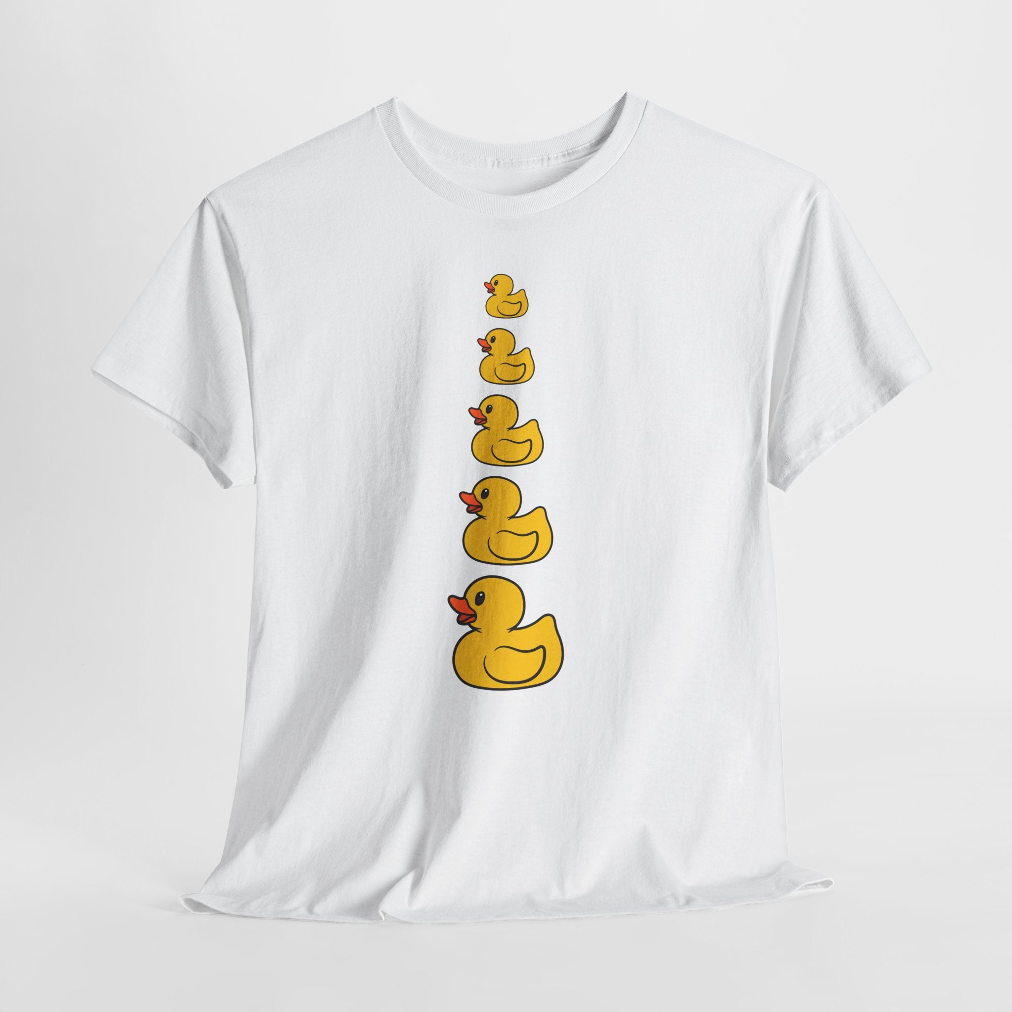 Whimsical Fun Rubber Ducky Tee  Unisex Heavy Cotton Shirt (Adult Sizes Too)