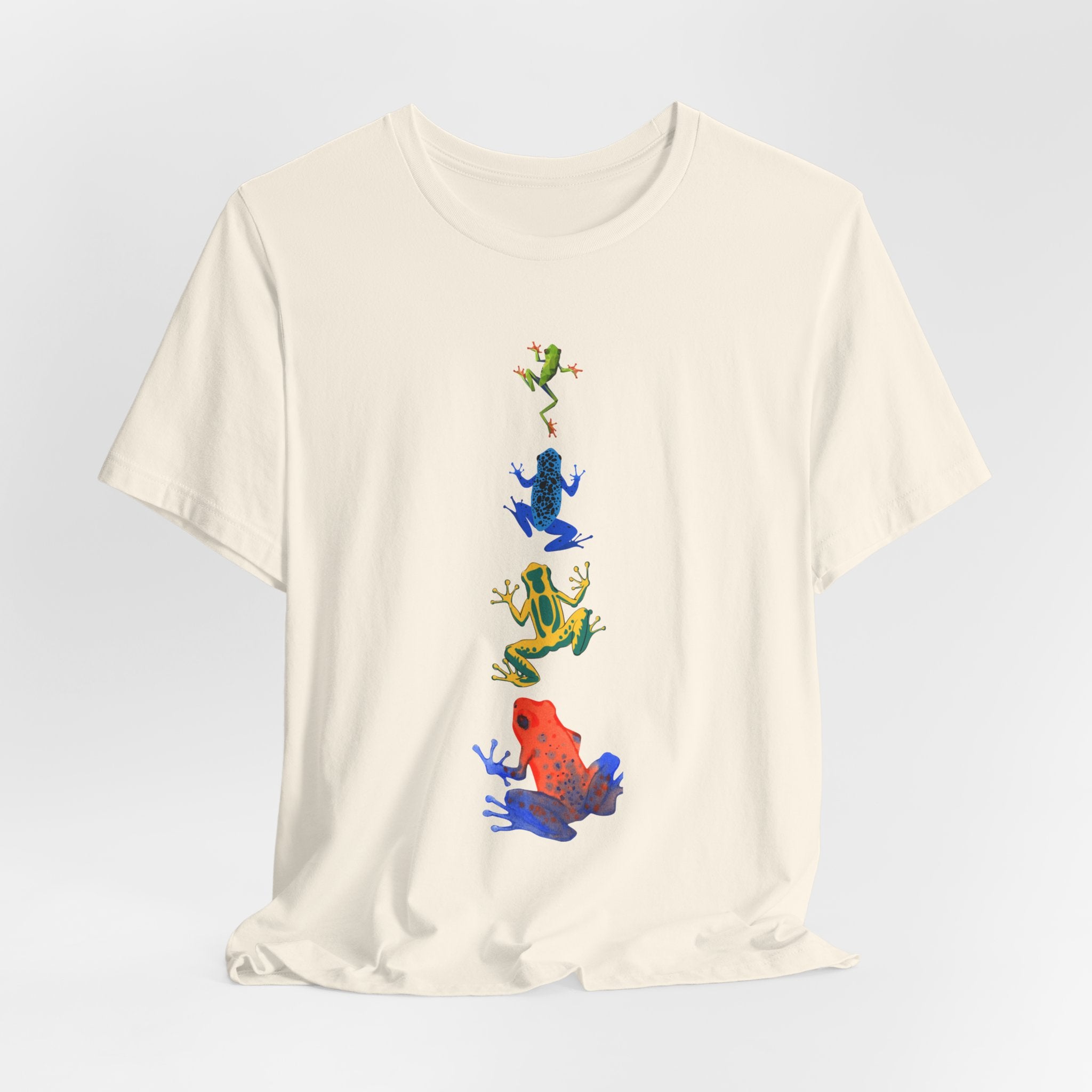 Colorful Tree Frog Unisex Tee, Fun Graphic T-Shirt, (Adult Sizes Too) Casual Wear, Nature Lover Gift, Eco-Friendly Apparel