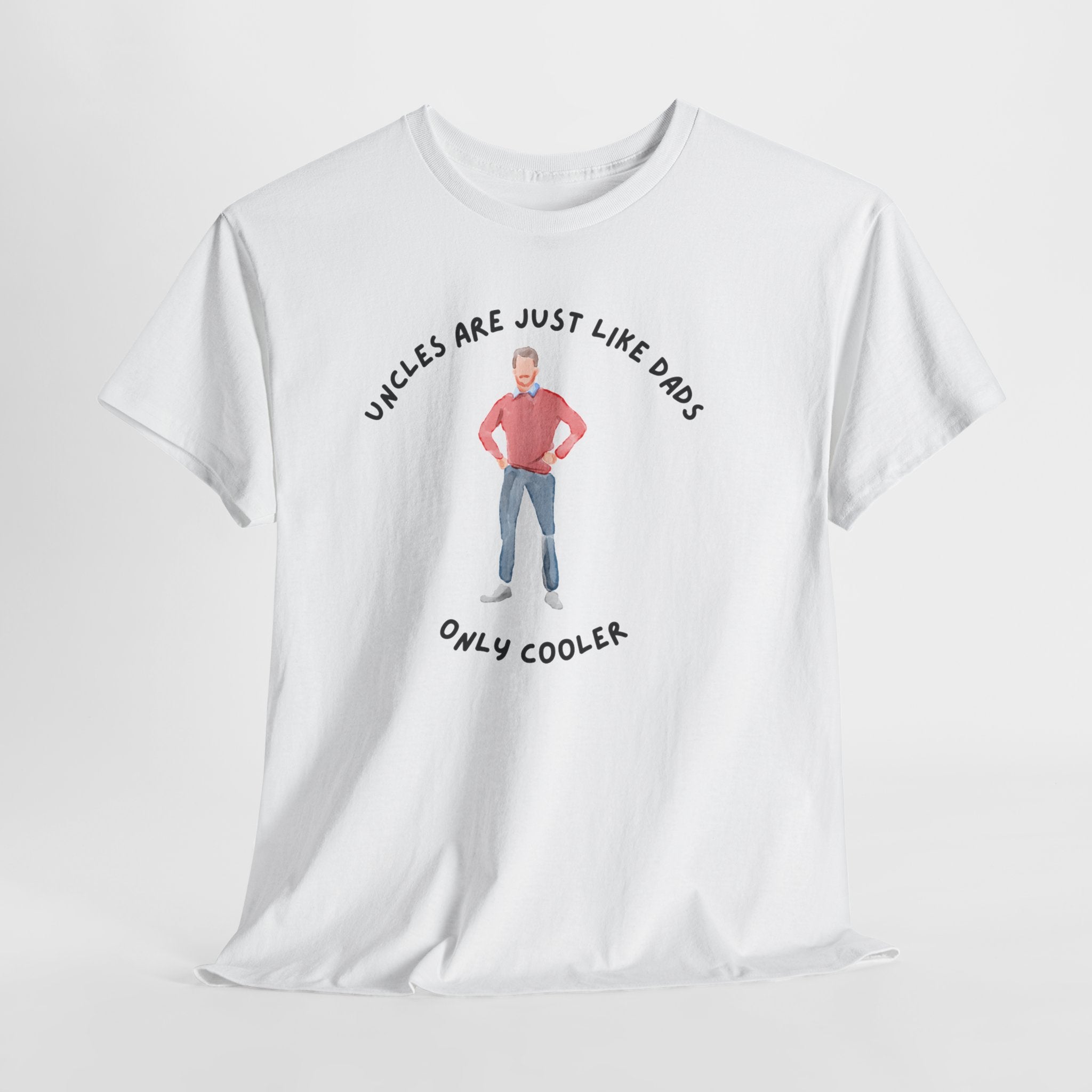 Fun Cool Uncle Tee Shirt - Unisex Heavy Cotton