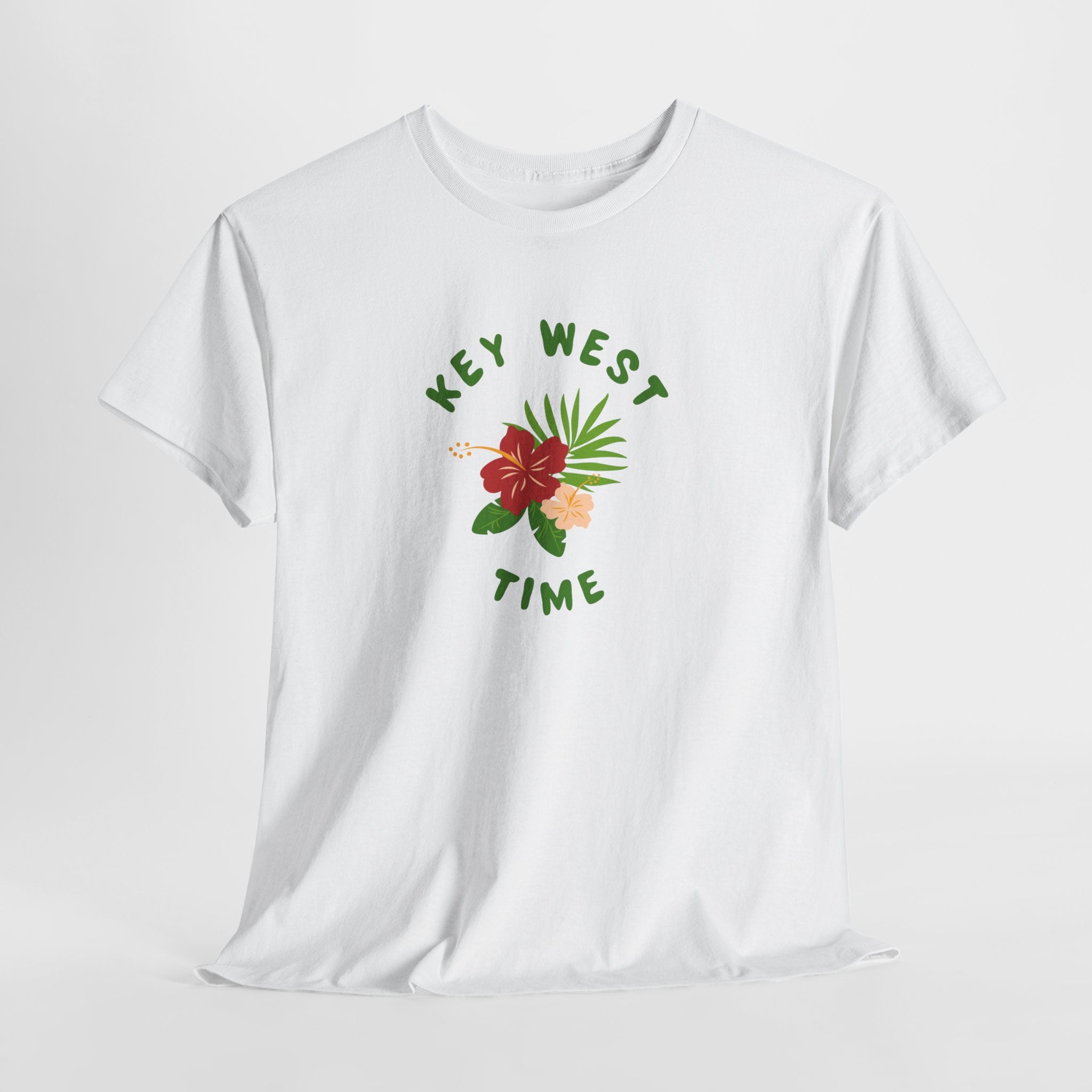 Who wouldn't want to Live on Key West Time  Fun Tropical Beachy Unisex Tee Shirt