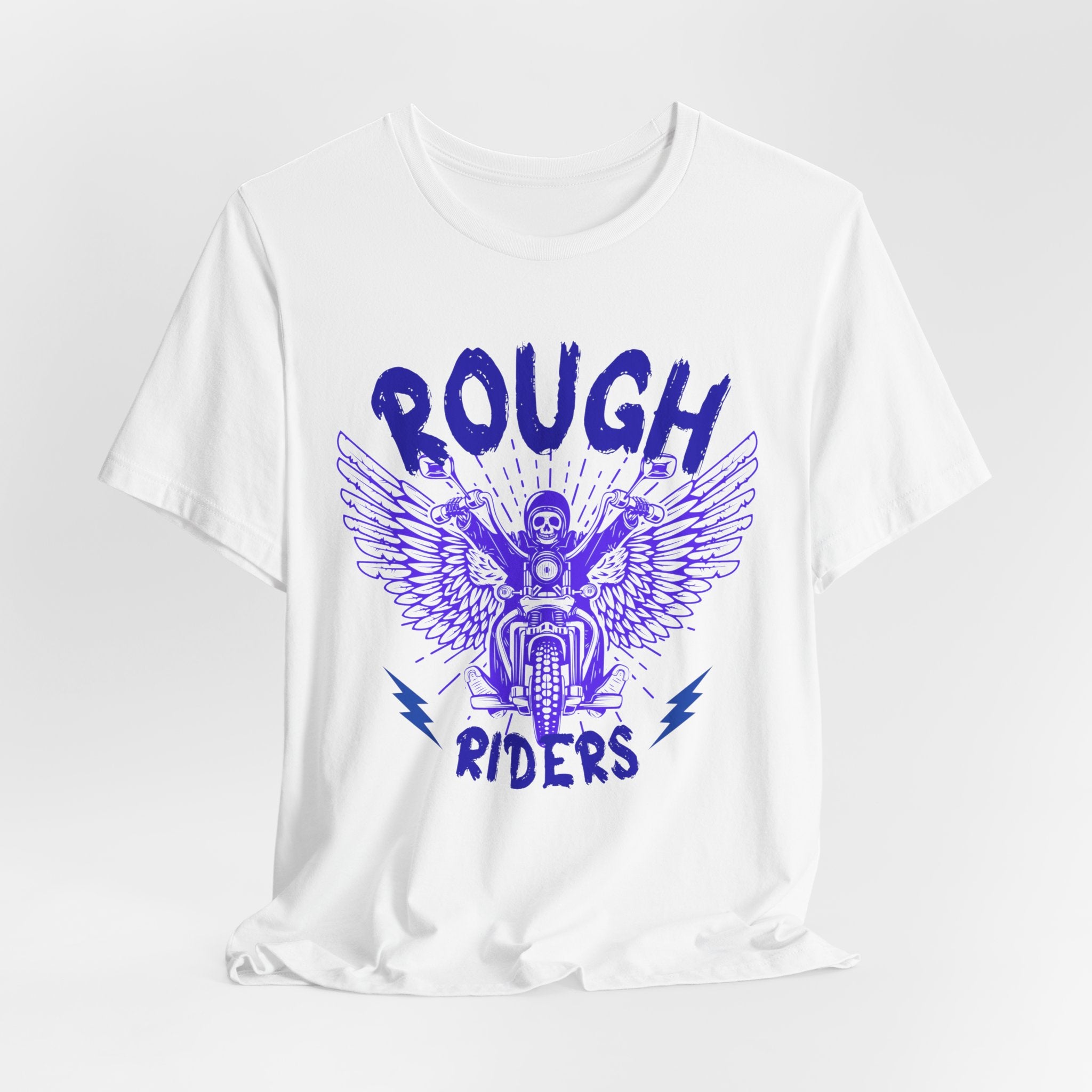 Rough Riders Motorcycle Tee | Unisex Vintage T-Shirt | Biker Apparel | Gift for Him | Casual Cool Shirt | Freedom Ride Fashion