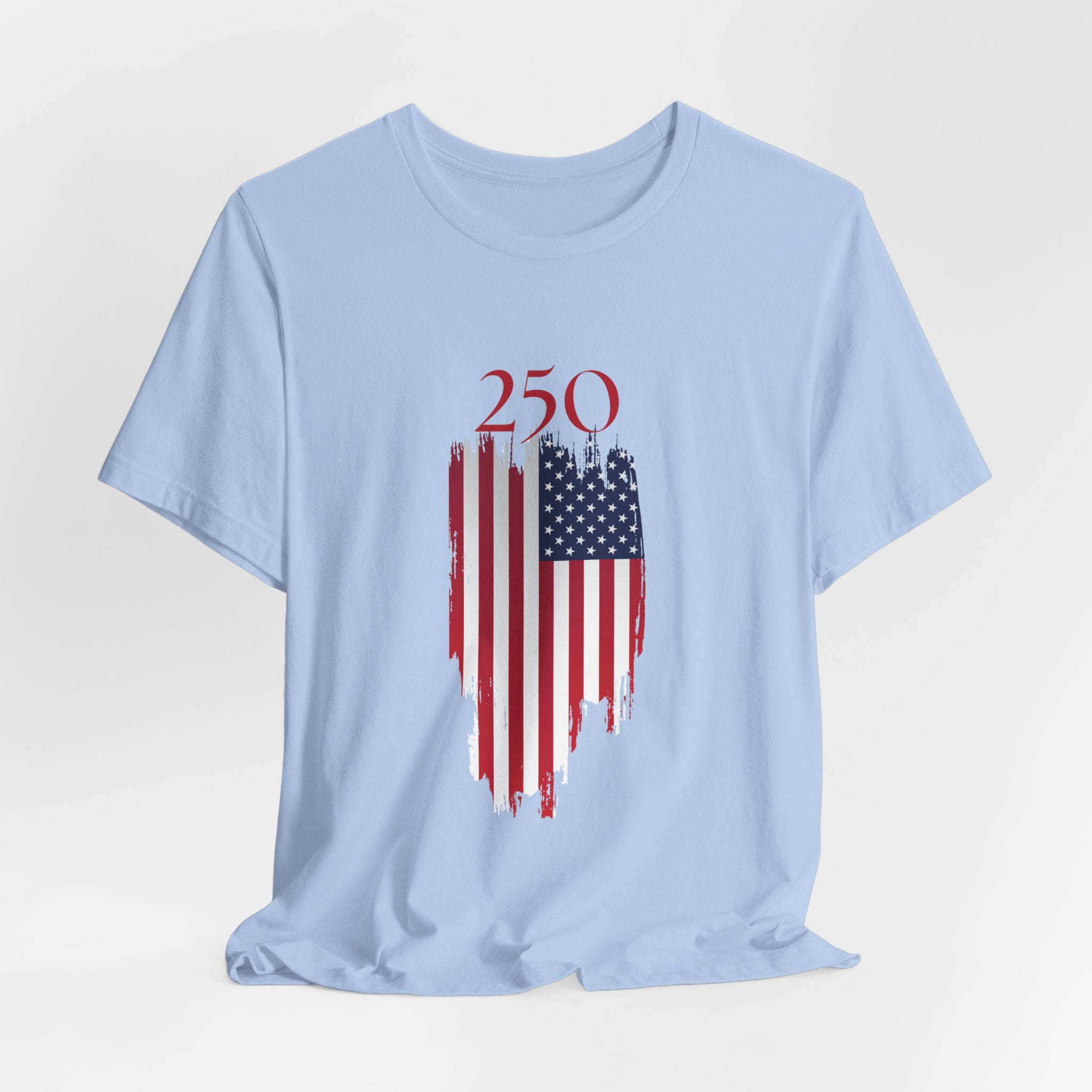 Patriotic 250th USA Birthday Tee, USA Flag Shirt, Unisex Graphic Tee, 4th of July Apparel, Memorial Day Gift, Summer Style