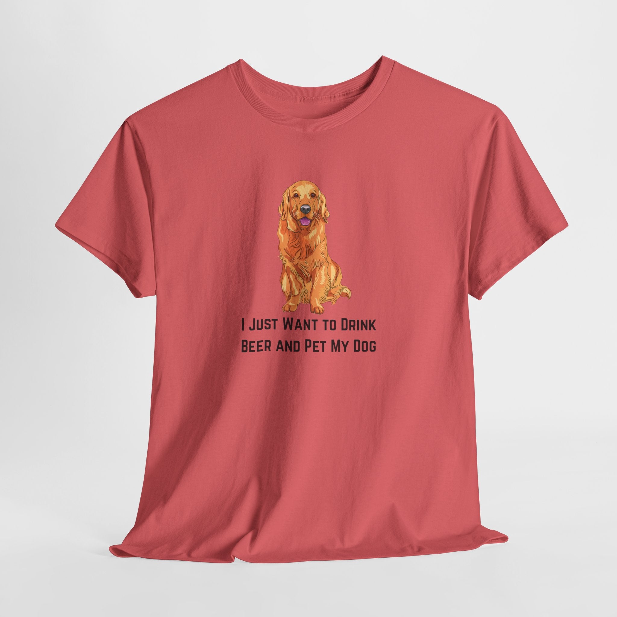 Funny Dog Lover Tee, I Just Want to Drink Beer and Pet My Dog Shirt, Perfect Gift for Dog Owners, Casual Wear for Pet Lovers, Great [...]