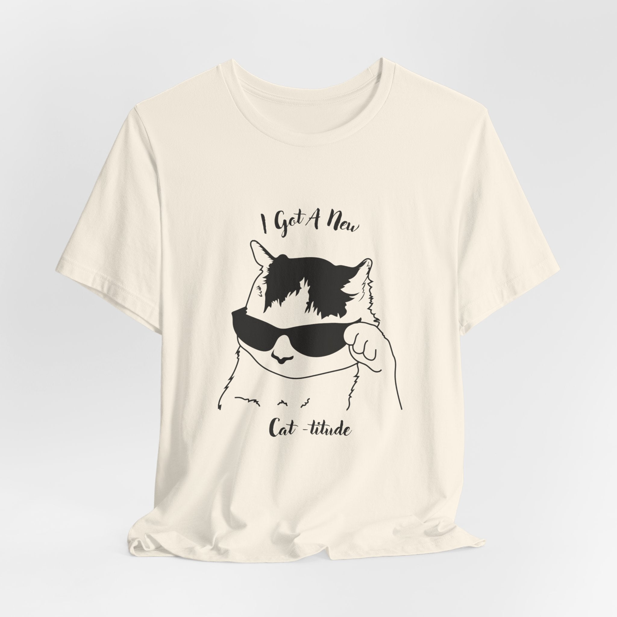 Cat Lovers Show Your Cool Cat - titude  with this Fun Heavy Cotton Unisex Tee Shirt