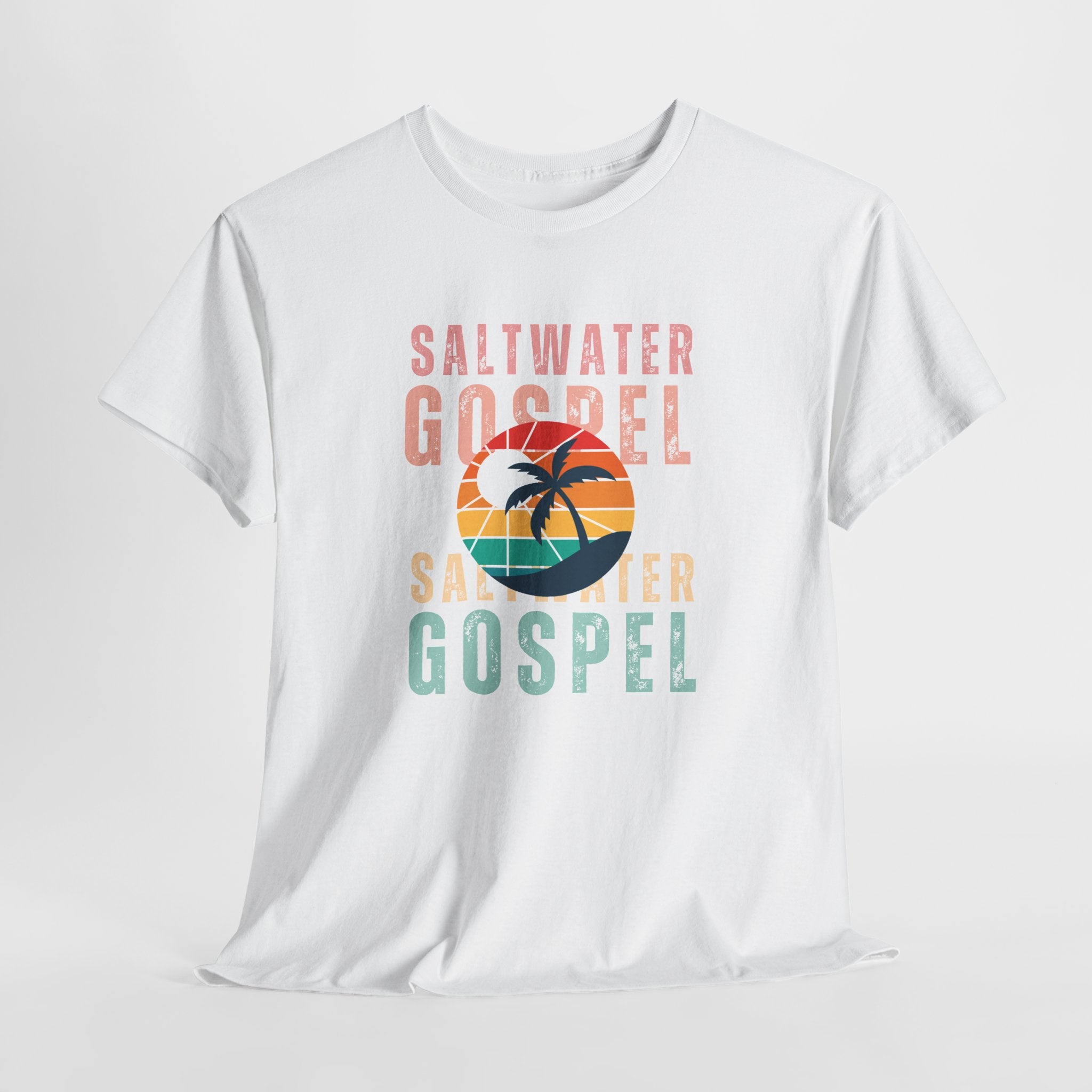 Colorful Retro designed Saltwater Gospel  Unisex T Shirt Perfect for Beach, Party, Workout...or just hangin