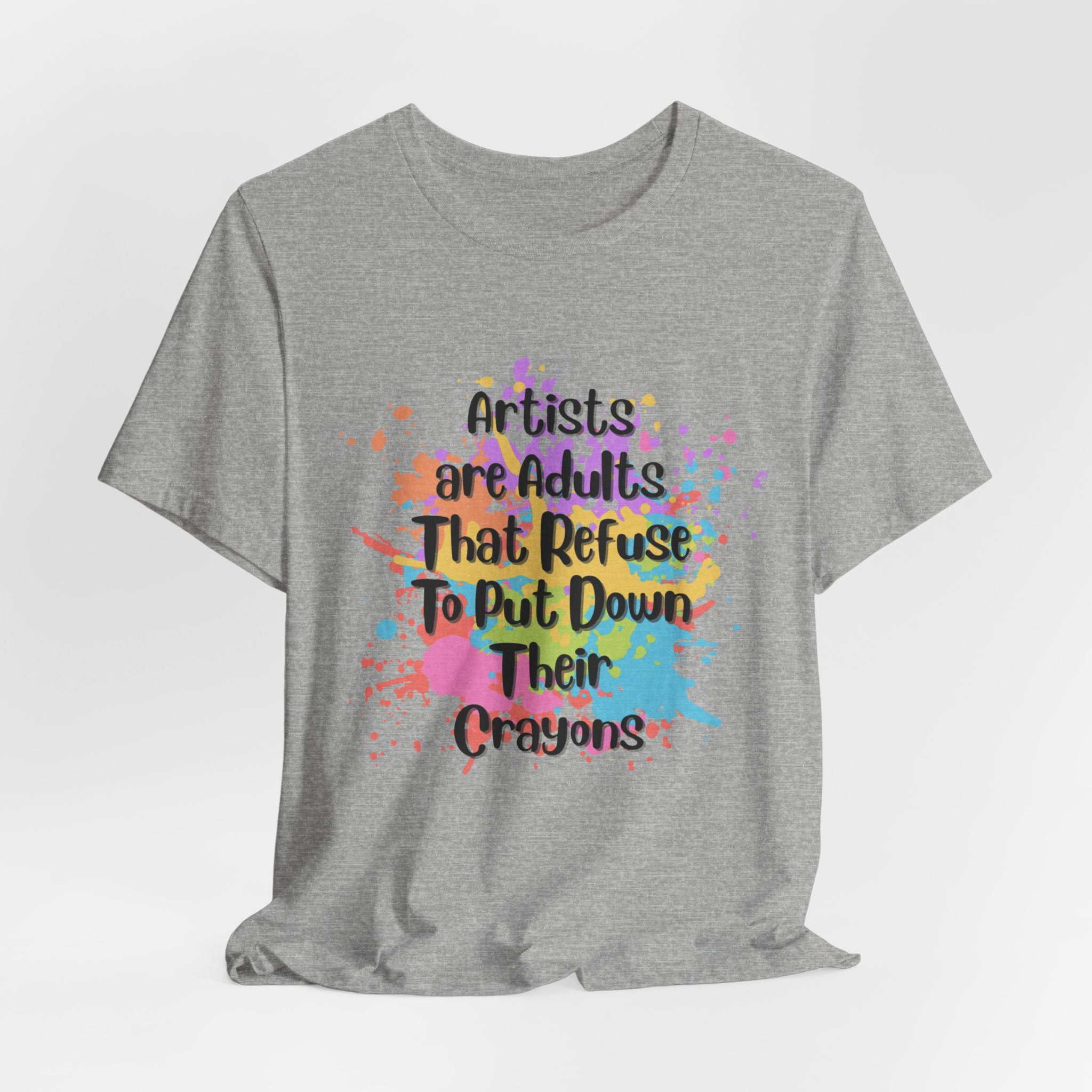 Fun Creative Artist Unisex Heavy Cotton Tee for Art Lovers, Gift for Artists, Quirky T-Shirt, Fun Casual Wear, Birthday Gift, Art Enthusiast Shirt