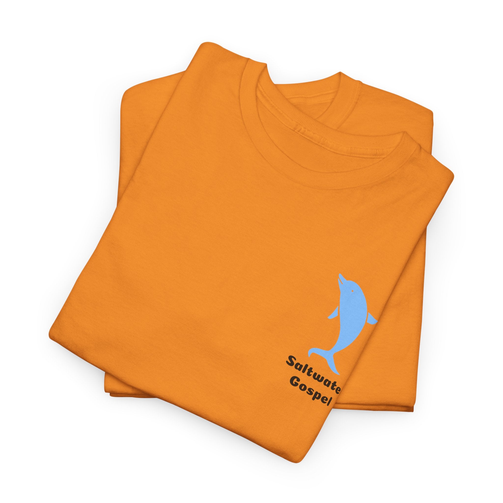 Declare the Ocean is your Soulmate with this Dolphin Design Saltwater Gospel Tee Shirt