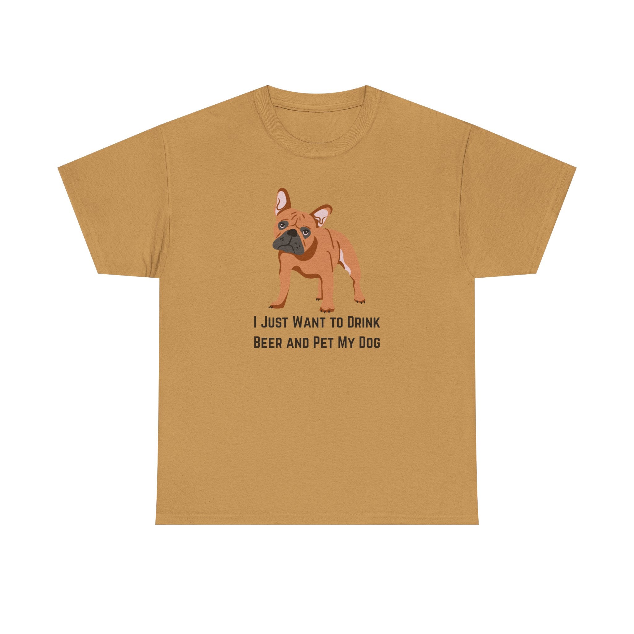 Dog Lover Tee: I Just Want to Drink Beer and Pet My Dog, Unisex Cotton T-Shirt, Gift for Dog Owners, Pet Lovers Apparel, Casual Wear, [...]