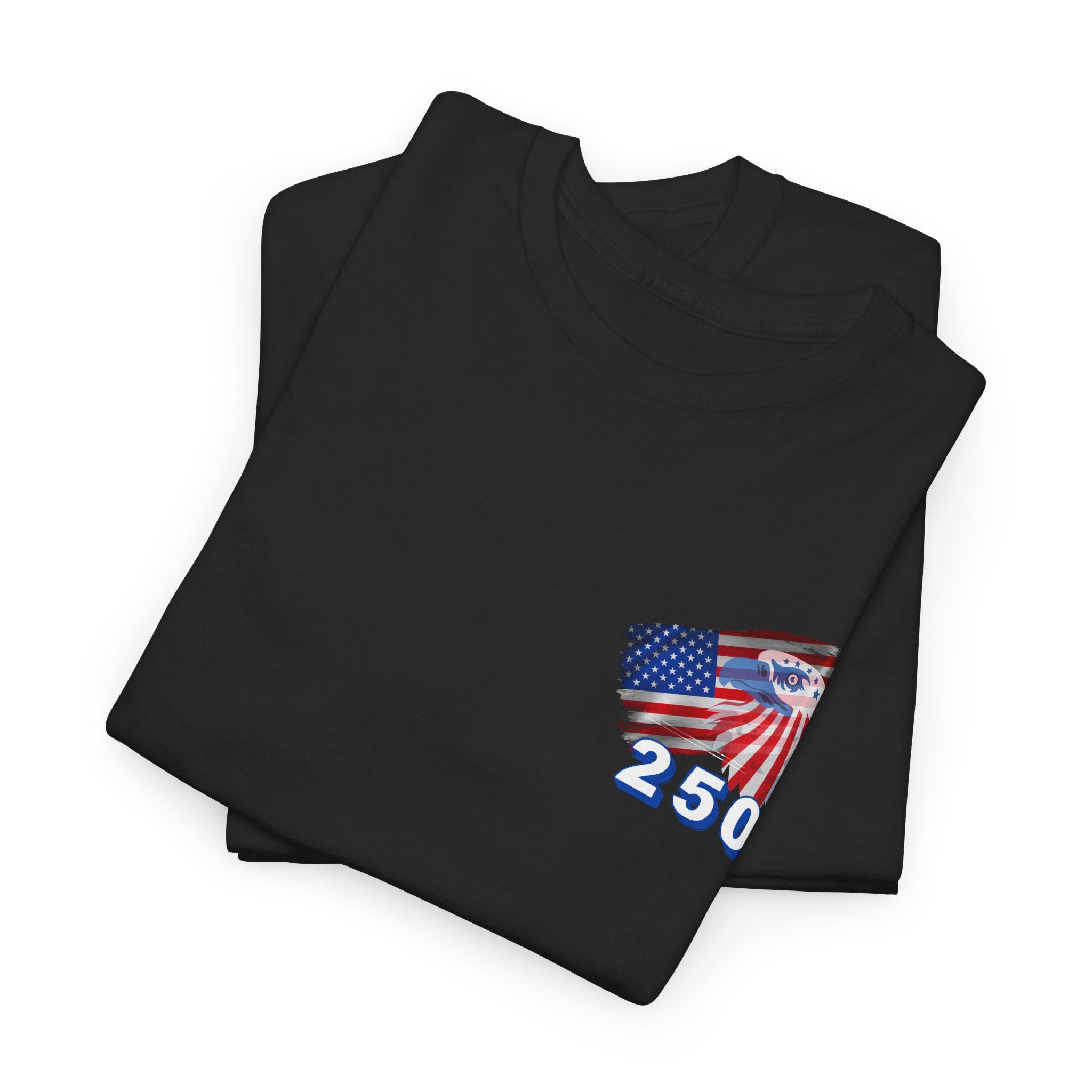 250 Birthday Patriotic Graphic Tee, Unisex Heavy Cotton Shirt, Fourth of July Wear, Independence Day Gift, Casual Everyday Shirt, Comfortable Cotton Tee