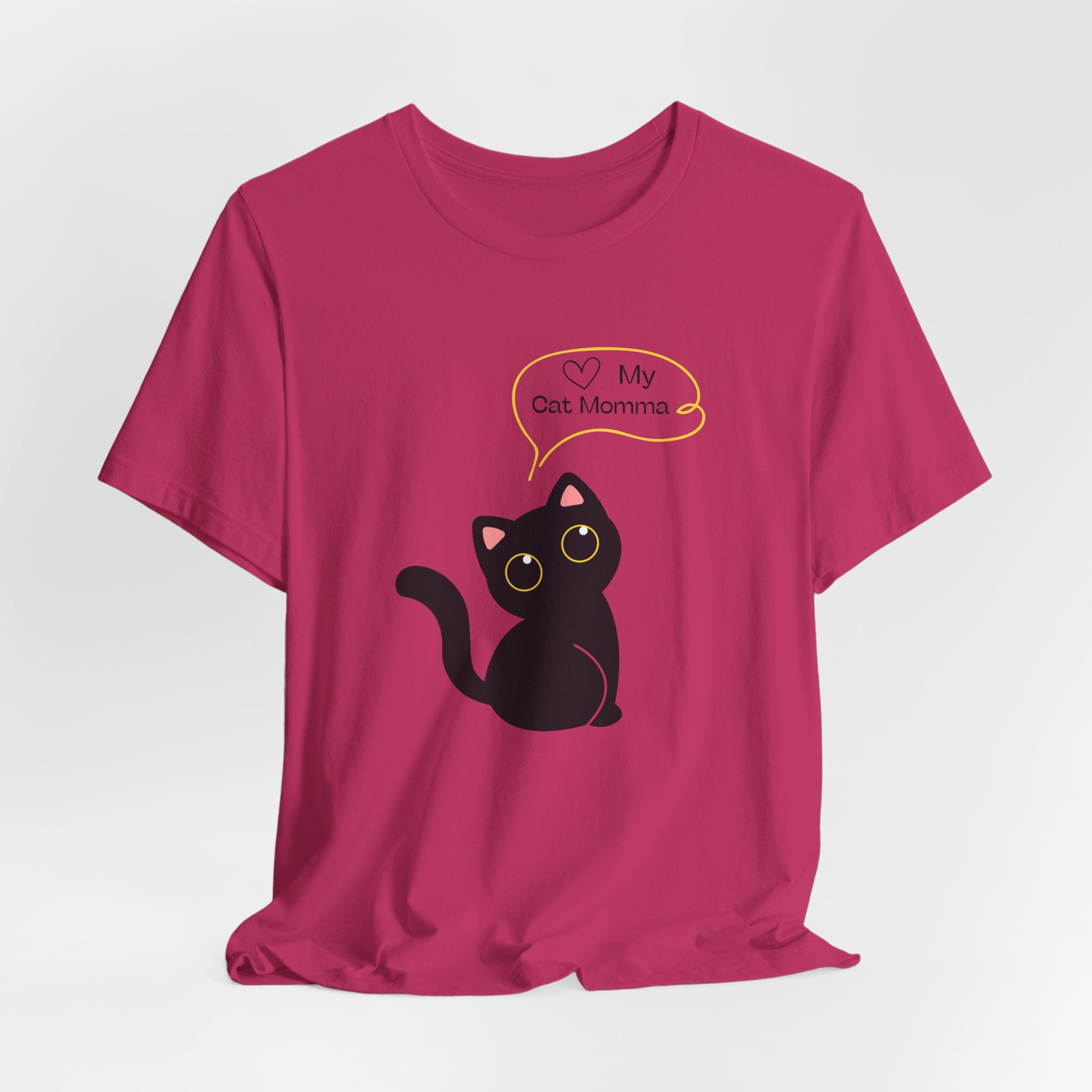 Cute Cat Mom Unisex Tee - Perfect for Cat Lovers, Gifts for Pet Moms, Casual Wear, Animal Lovers, Cat-themed Birthday