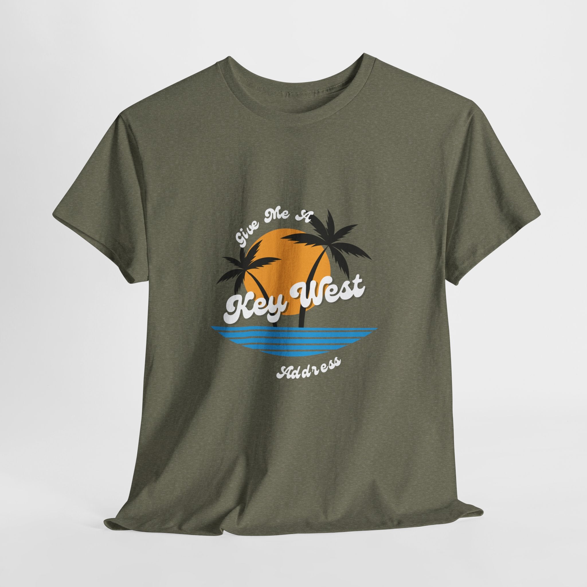 Even Kids shout...Give Me A Key West Address Unisex Tee,  Adult sizes too Summer Graphic Tee, Vacation Shirt, Beachwear, Fun Gift for Friends, Family Getaways