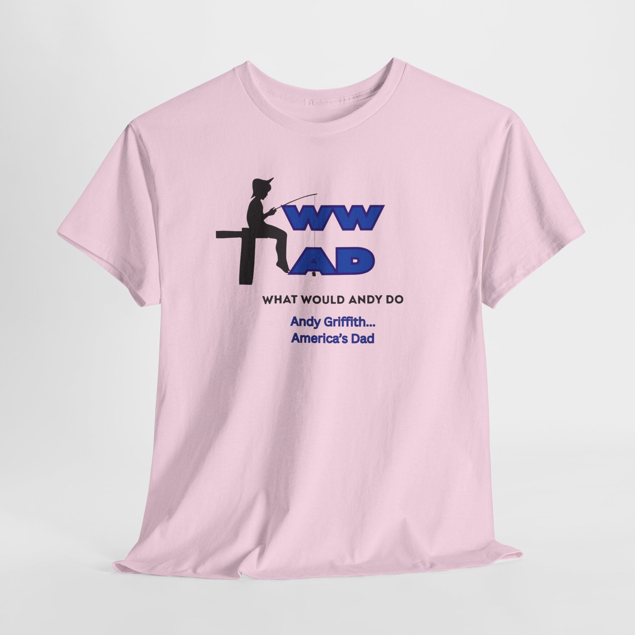 Nostalgic WWAD What Would Andy Do - Andy Griffith America's Dad  Unisex Heavy Cotton T-Shirt