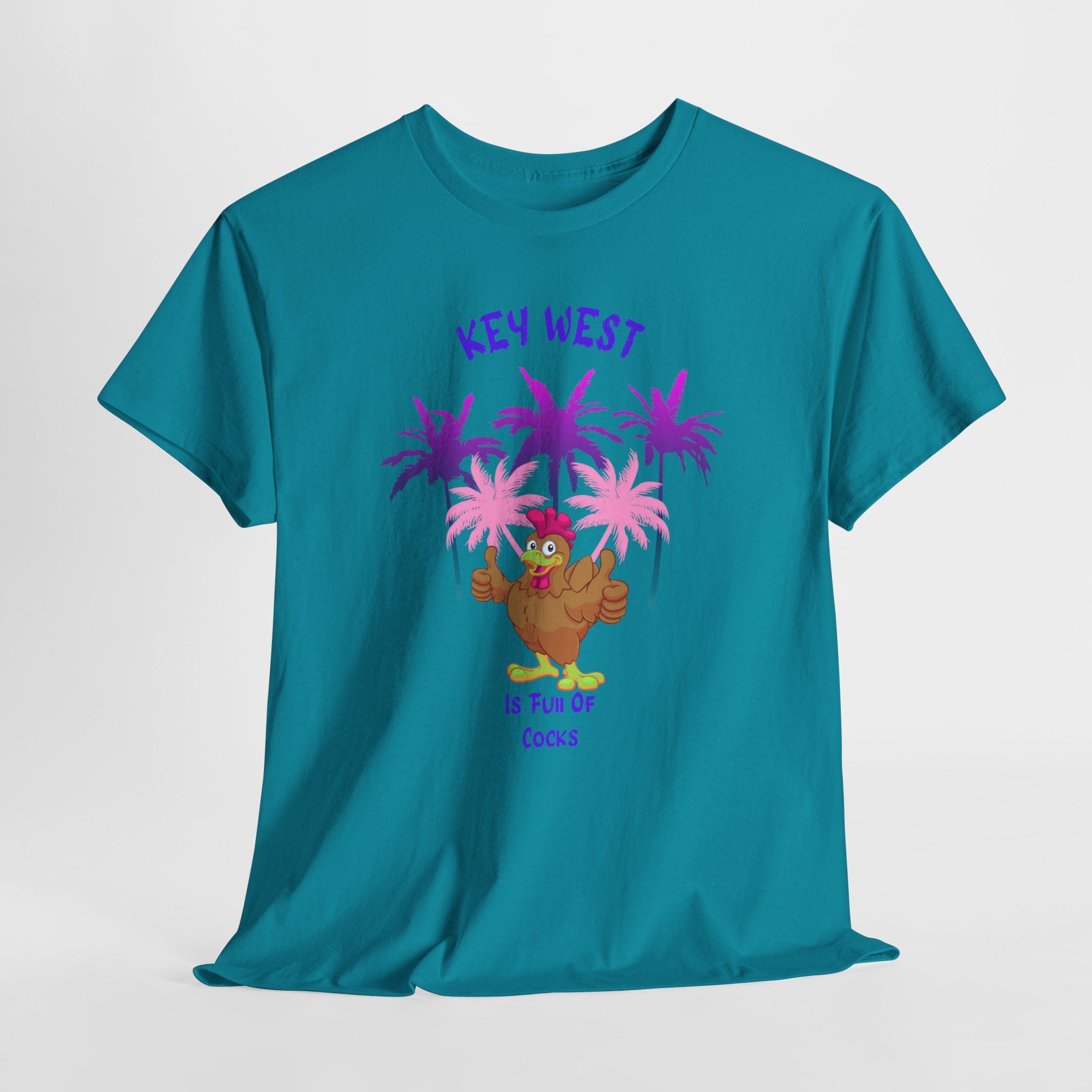Key West Fun "Lots of Cocks" Unisex Heavy Cotton Tee,  Double Entendre
