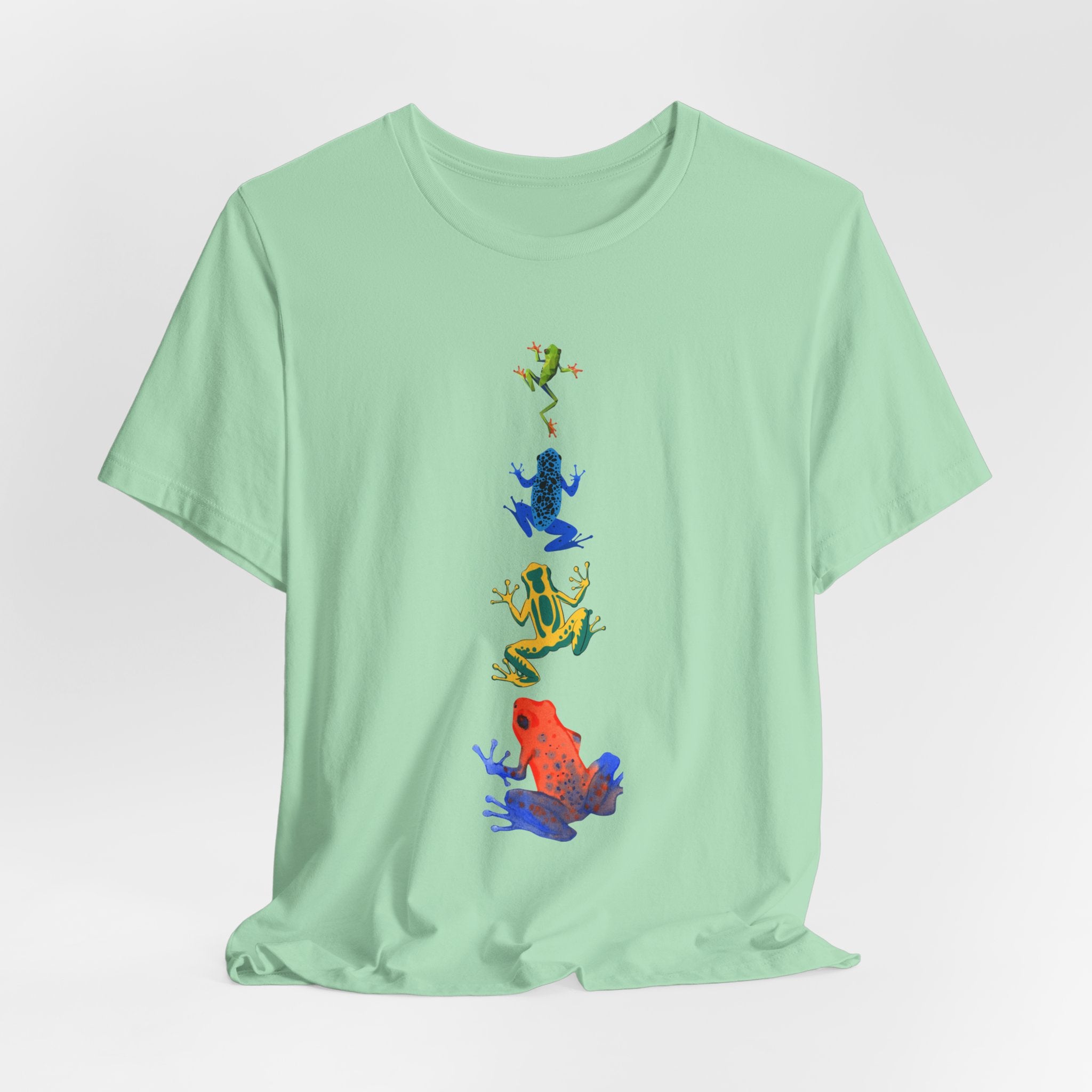 Colorful Tree Frog Unisex Tee, Fun Graphic T-Shirt, (Adult Sizes Too) Casual Wear, Nature Lover Gift, Eco-Friendly Apparel