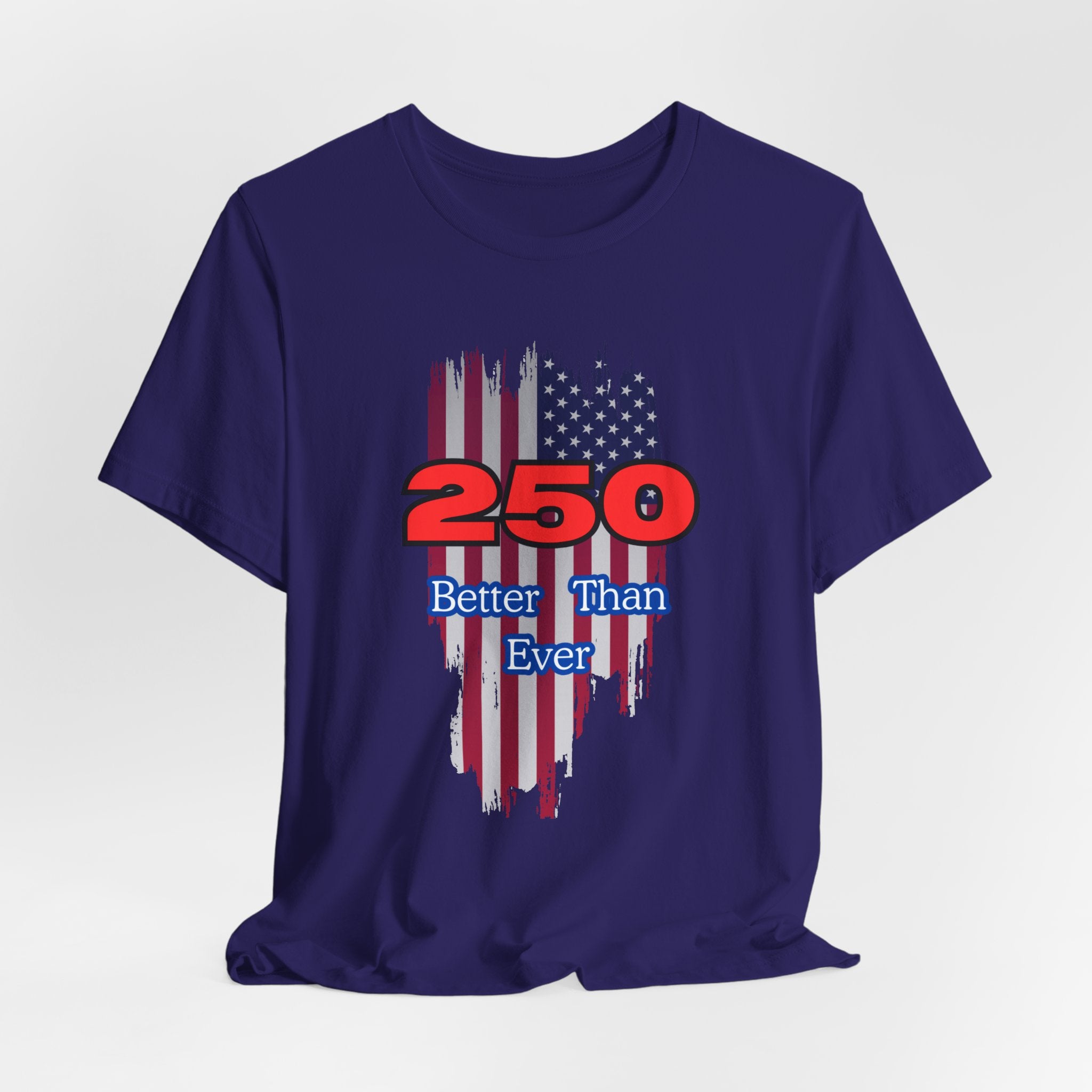 Celebrate USA's 250th Birthday with this Patriotic: Unisex Jersey Tee for Holidays, Fun Events, Gifts, Casual Wear, Patriotic Celebrations