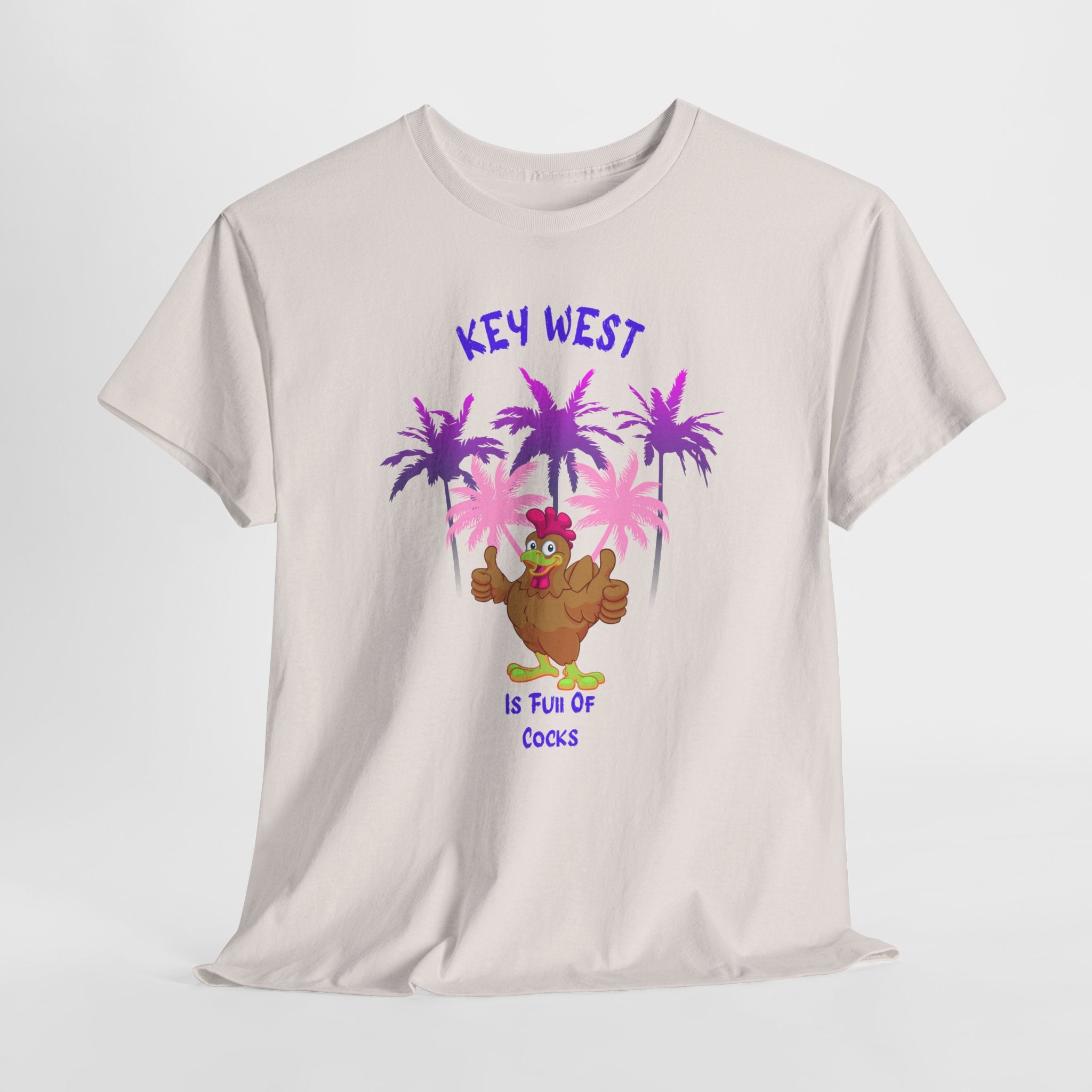Key West Fun "Lots of Cocks" Unisex Heavy Cotton Tee,  Double Entendre