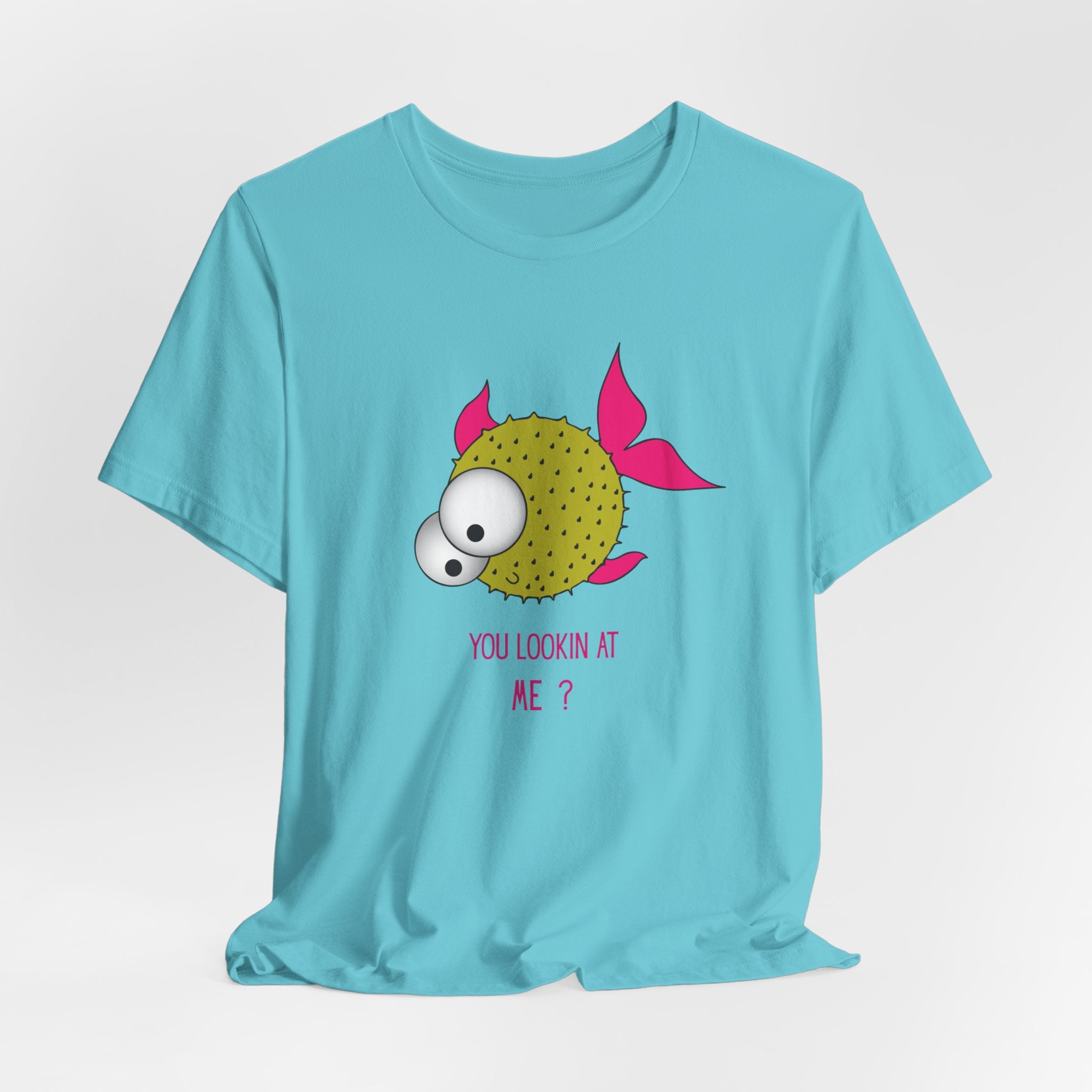Whimsical and Fun Puffer Fish Tee - Fun Short Sleeve Shirt for Aquatic Lovers, Ideal for Gift Giving, Casual Wear, Summer Fashion, and Beach Days