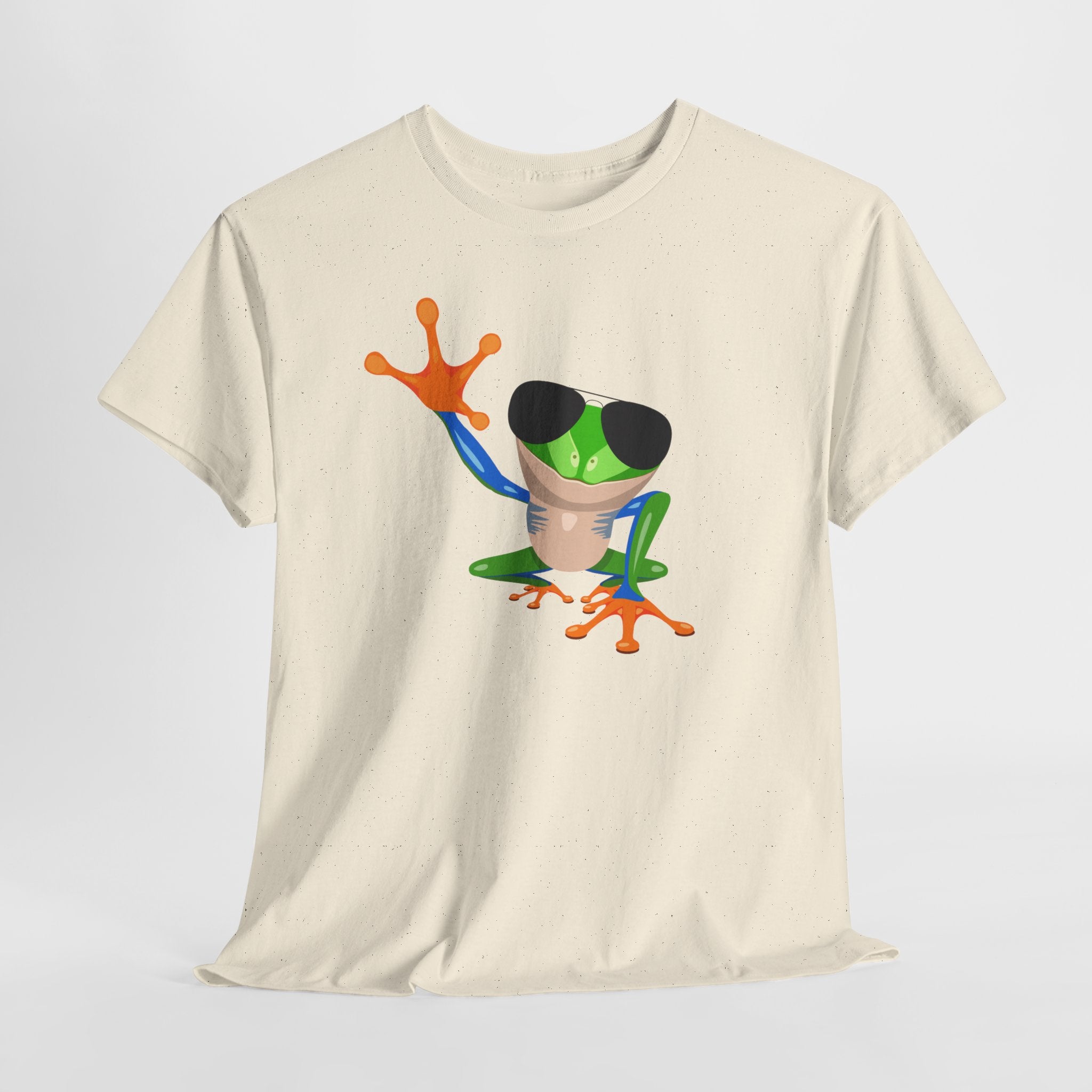 Cool Aviator Tree Frog Unisex Tee, Fun Unisex T-Shirt, Unique Gift for Nature Lovers, Casual Wear, Summer Outfit, Gift Idea for Kids