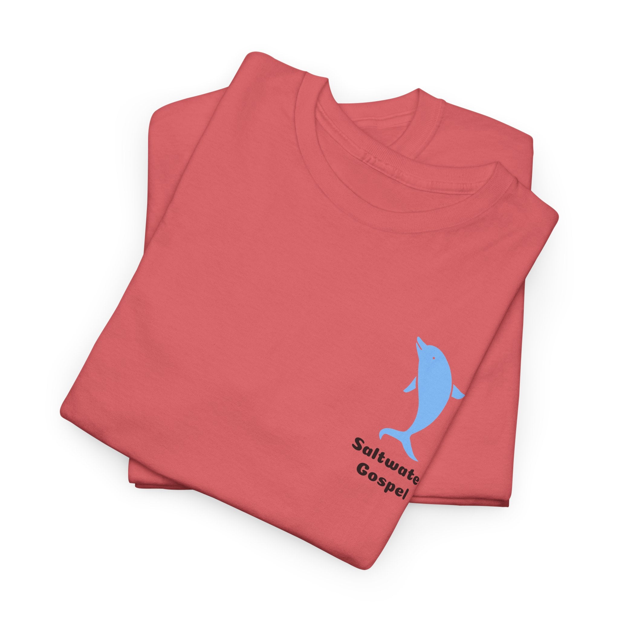 Declare the Ocean is your Soulmate with this Dolphin Design Saltwater Gospel Tee Shirt