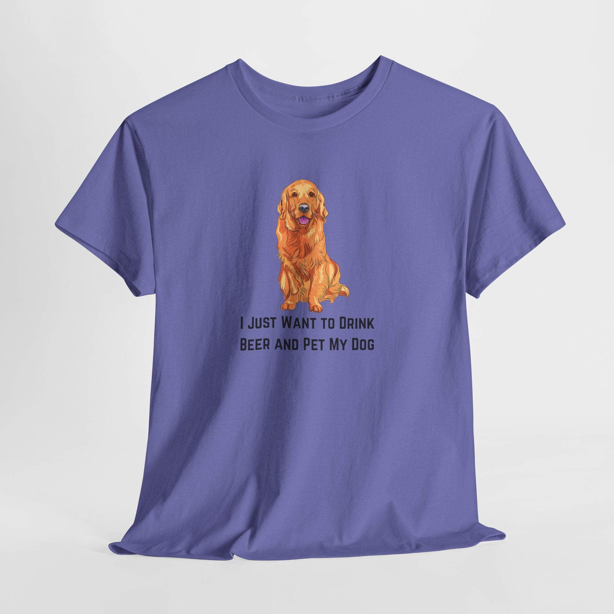 Funny Dog Lover Tee, I Just Want to Drink Beer and Pet My Dog Shirt, Perfect Gift for Dog Owners, Casual Wear for Pet Lovers, Great [...]