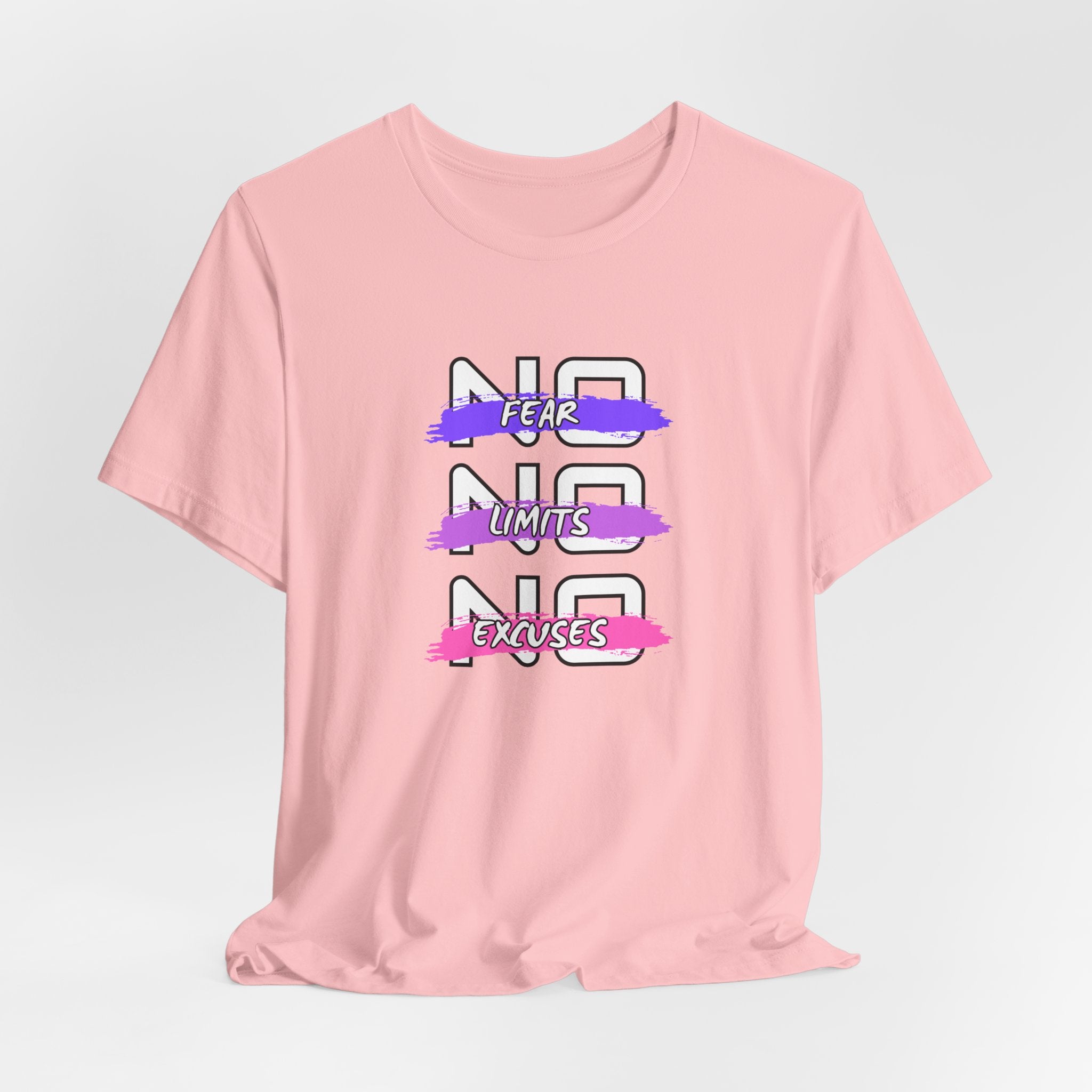 Motivational Graphic Unisex Tee - "No Limits, No Excuses"  Jersey Short Sleeve Shirt, Fitness Apparel, Workout Gear, Inspirational Tee, [...]