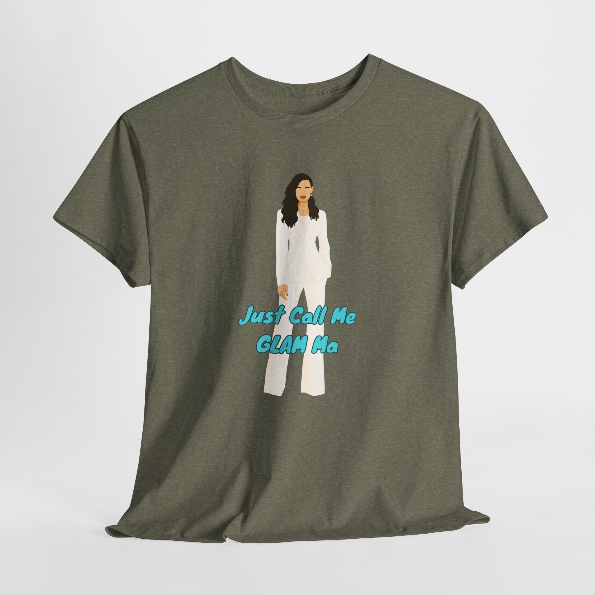 Fun Just Call Me GLAM Ma  Graphic Tee | Unisex Cotton T-Shirt for Everyday Wear, Casual Outfit, Birthday Gift, Friendship Gift, Cute Statement Shirt