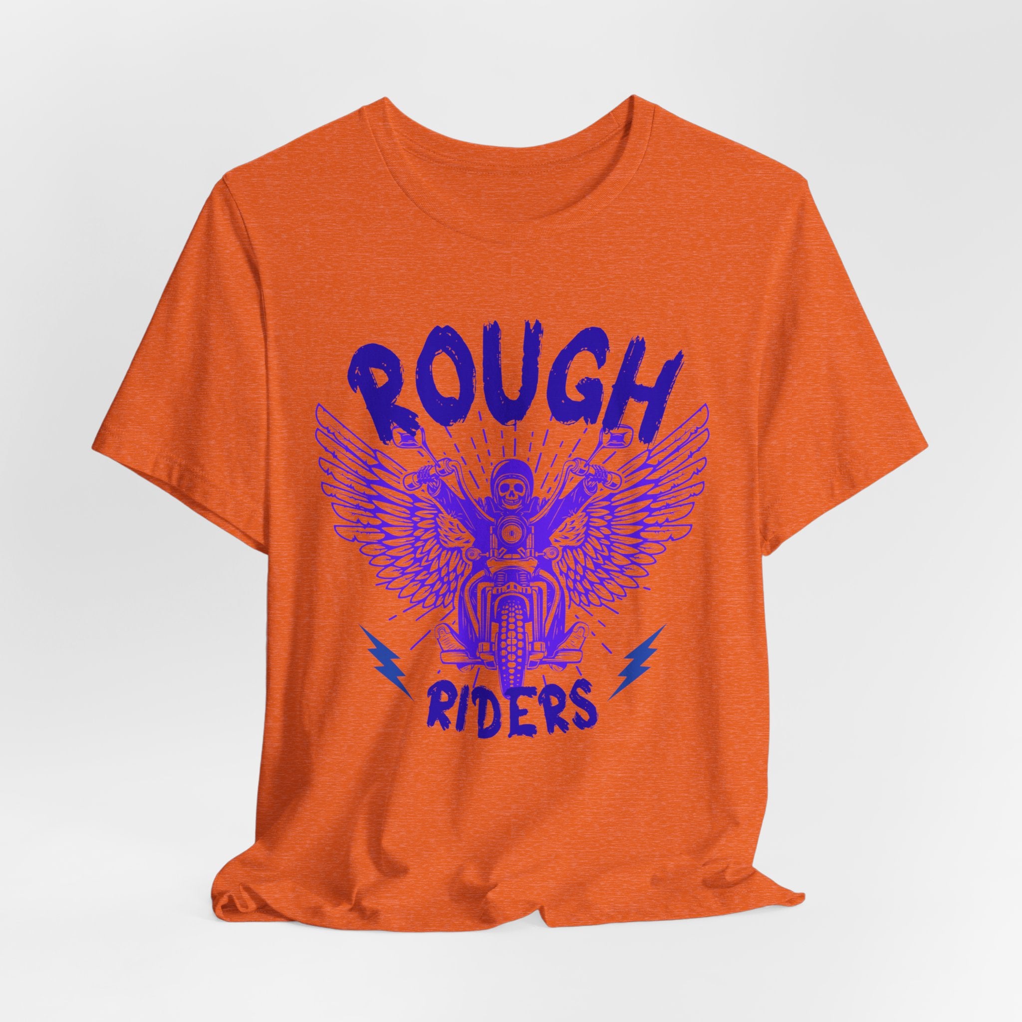 Rough Riders Motorcycle Tee | Unisex Vintage T-Shirt | Biker Apparel | Gift for Him | Casual Cool Shirt | Freedom Ride Fashion