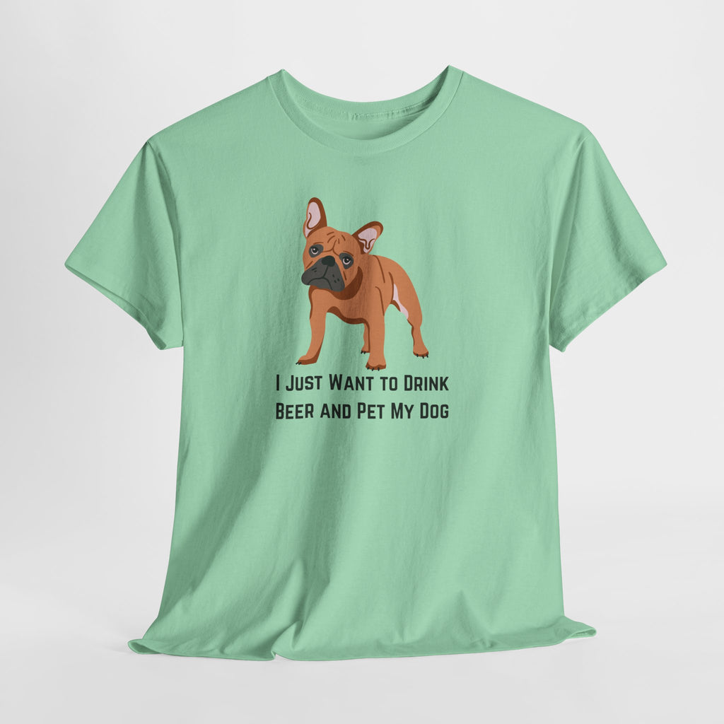 Dog Lover Tee: I Just Want to Drink Beer and Pet My Dog, Unisex Cotton T-Shirt, Gift for Dog Owners, Pet Lovers Apparel, Casual Wear, [...]