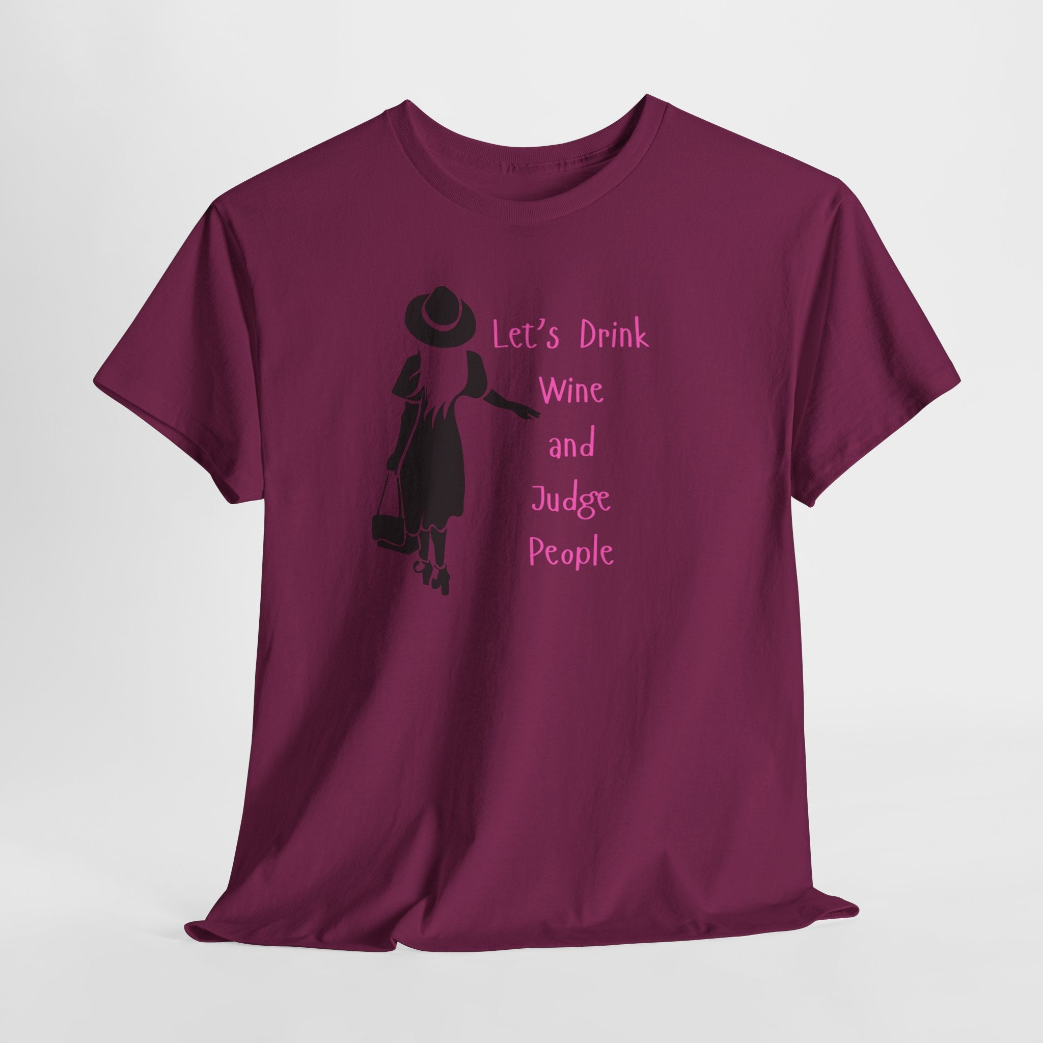Bitchy but Fun   Let's Drink Wine Unisex Cotton Tee, Funny Wine Lover Shirt, Gift for Wine Enthusiasts, Perfect for Wine Night, Stay Classy Attire