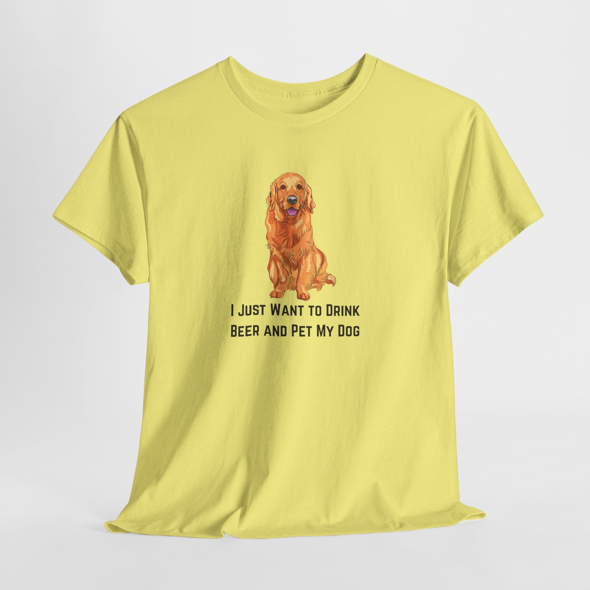 Funny Dog Lover Tee, I Just Want to Drink Beer and Pet My Dog Shirt, Perfect Gift for Dog Owners, Casual Wear for Pet Lovers, Great [...]