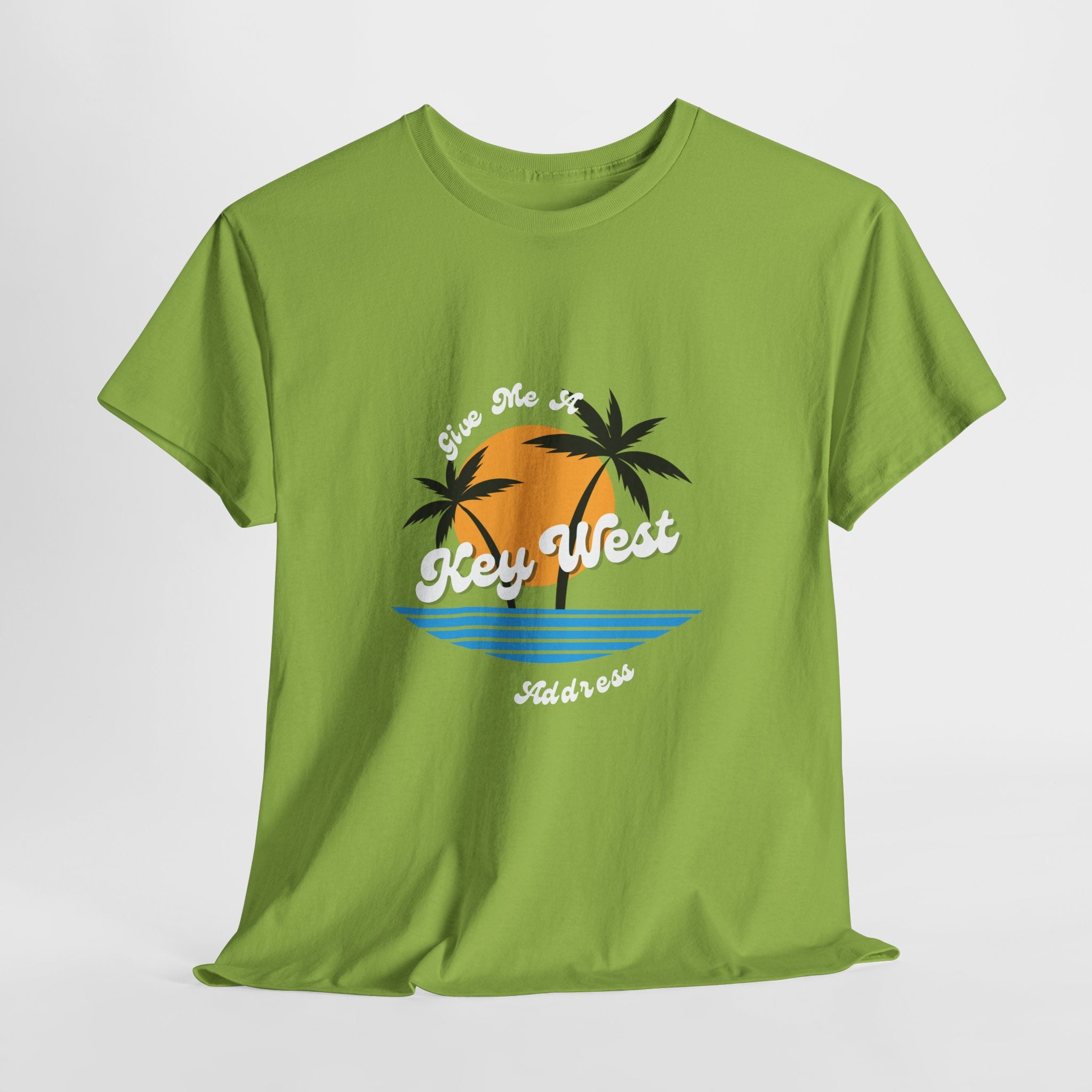 Even Kids shout...Give Me A Key West Address Unisex Tee,  Adult sizes too Summer Graphic Tee, Vacation Shirt, Beachwear, Fun Gift for Friends, Family Getaways