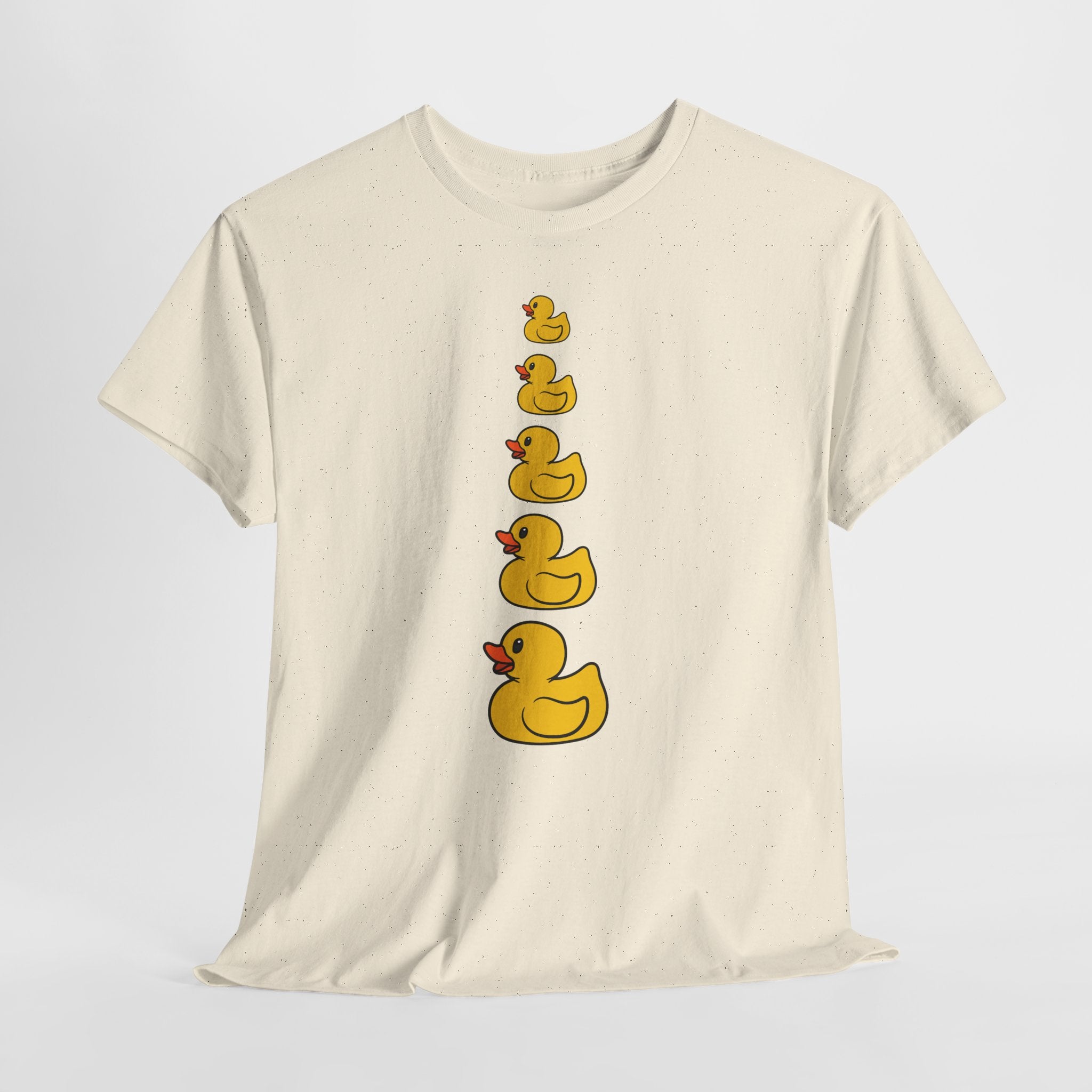 Whimsical Fun Rubber Ducky Tee  Unisex Heavy Cotton Shirt (Adult Sizes Too)