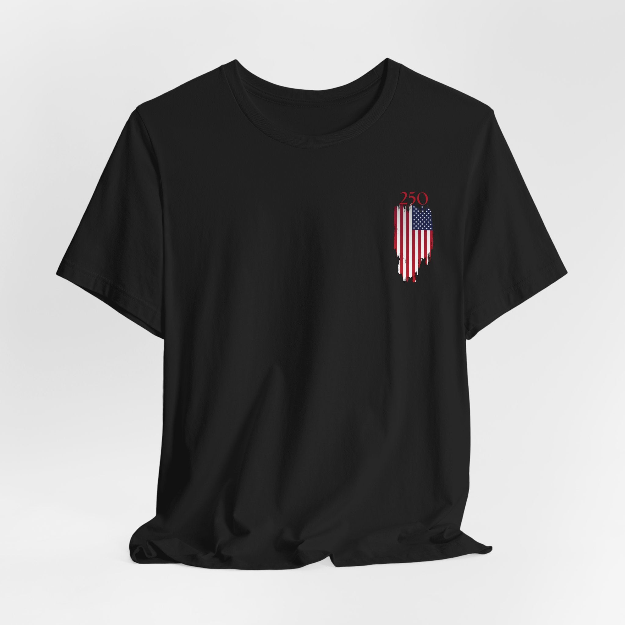 Patriotic 250th Birthday of USA Graphic Tee for Everyday Wear, USA Flag Shirt, Unisex Casual T-Shirt, Summer Style, Ideal for July 4th Celebrations