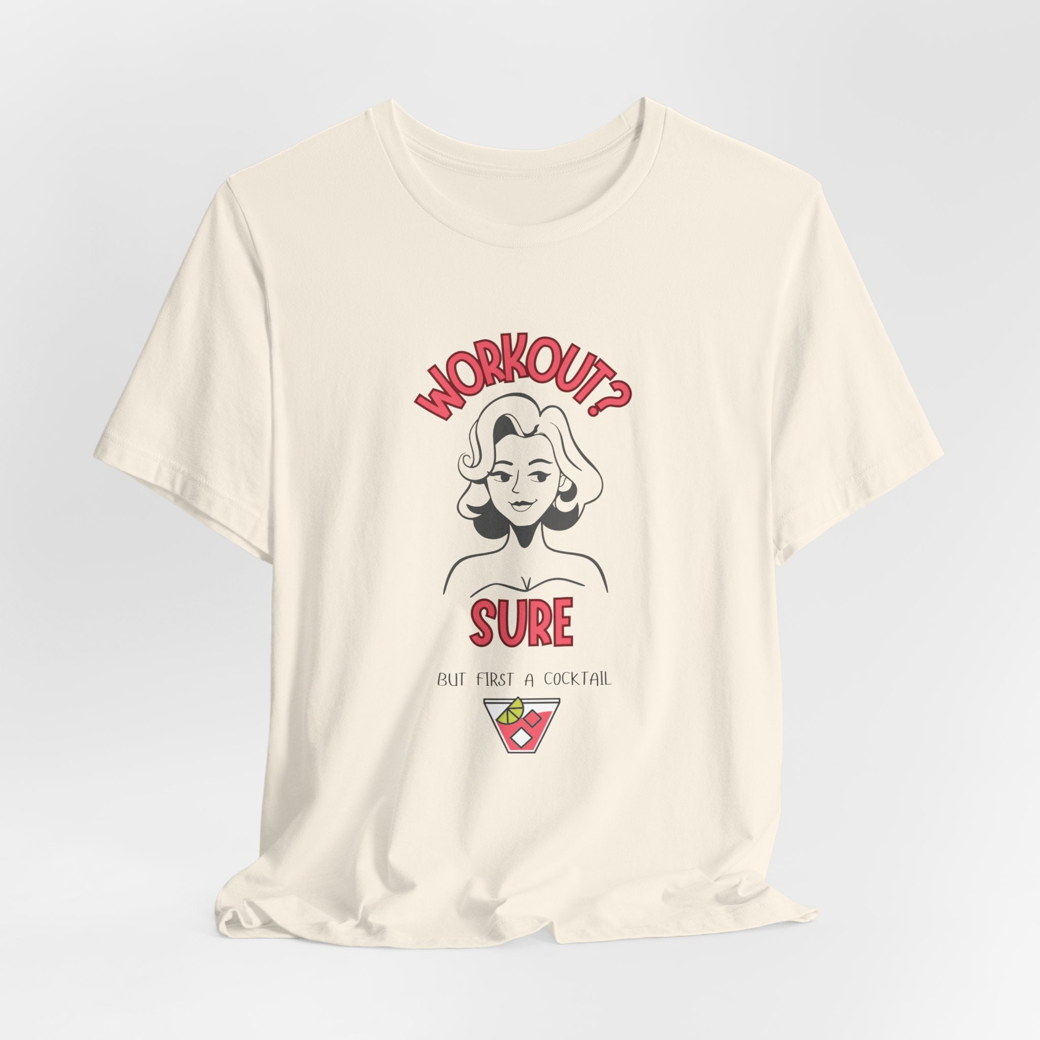 Workout Motivation Tee (Or Not)| Funny Fitness Shirt, Unisex Jersey Tee, Exercise Shirt, Gift for Gym Lovers, Casual Wear
