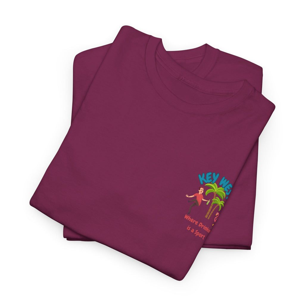 Funny Key West Drinking Unisex Tee, Casual Beachwear, Summer Outfits, Gift for Travelers, Everyday Comfort Tee