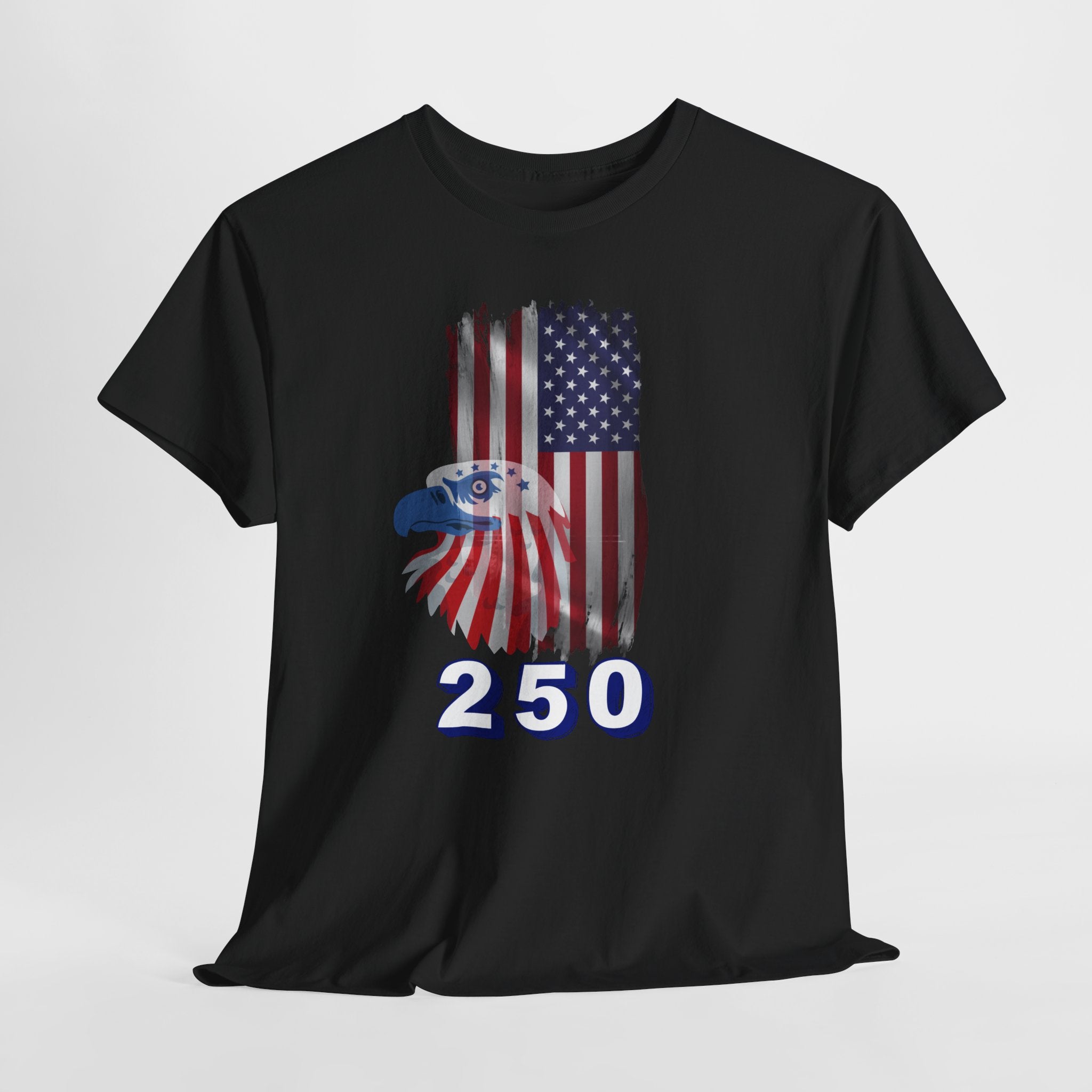 Celebrate the 250th Birthday with Patriotic Flag and Eagle Tee, Unisex T-Shirt, American Flag Shirt, Fourth of July Gift, Freedom Apparel, USA Pride Wear, Casual Summer Top