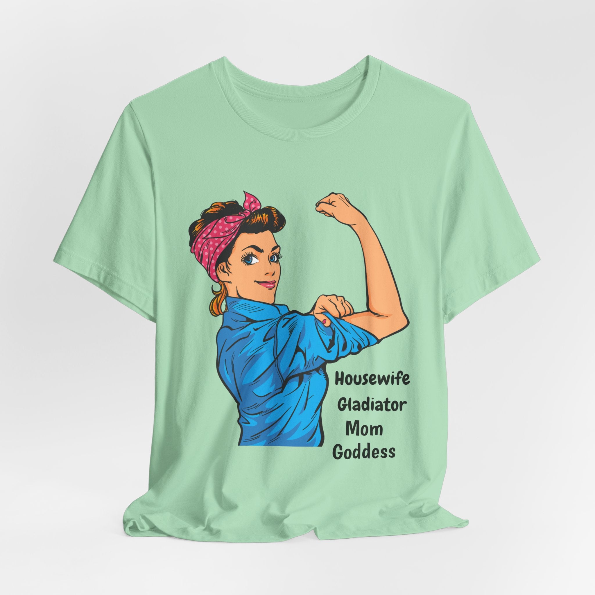 Empowered Housewife/Goddess Tee, Feminist Shirt, Mom Gift, Gladiator T-Shirt, Vintage Style Apparel, Everyday Favorite Tee
