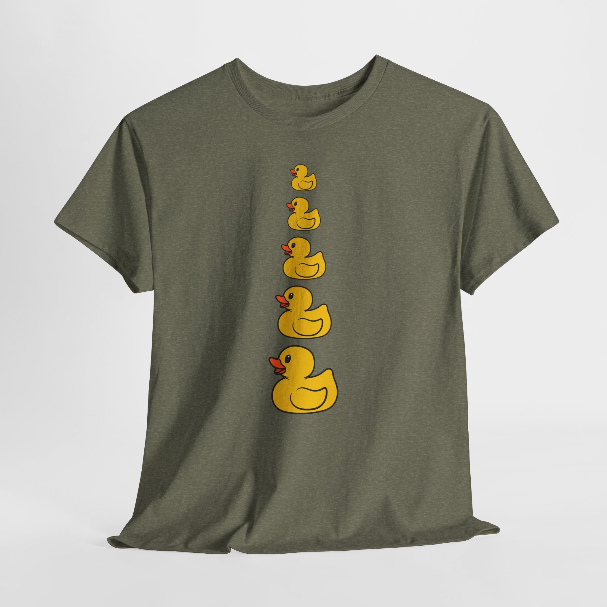 Whimsical Fun Rubber Ducky Tee  Unisex Heavy Cotton Shirt (Adult Sizes Too)