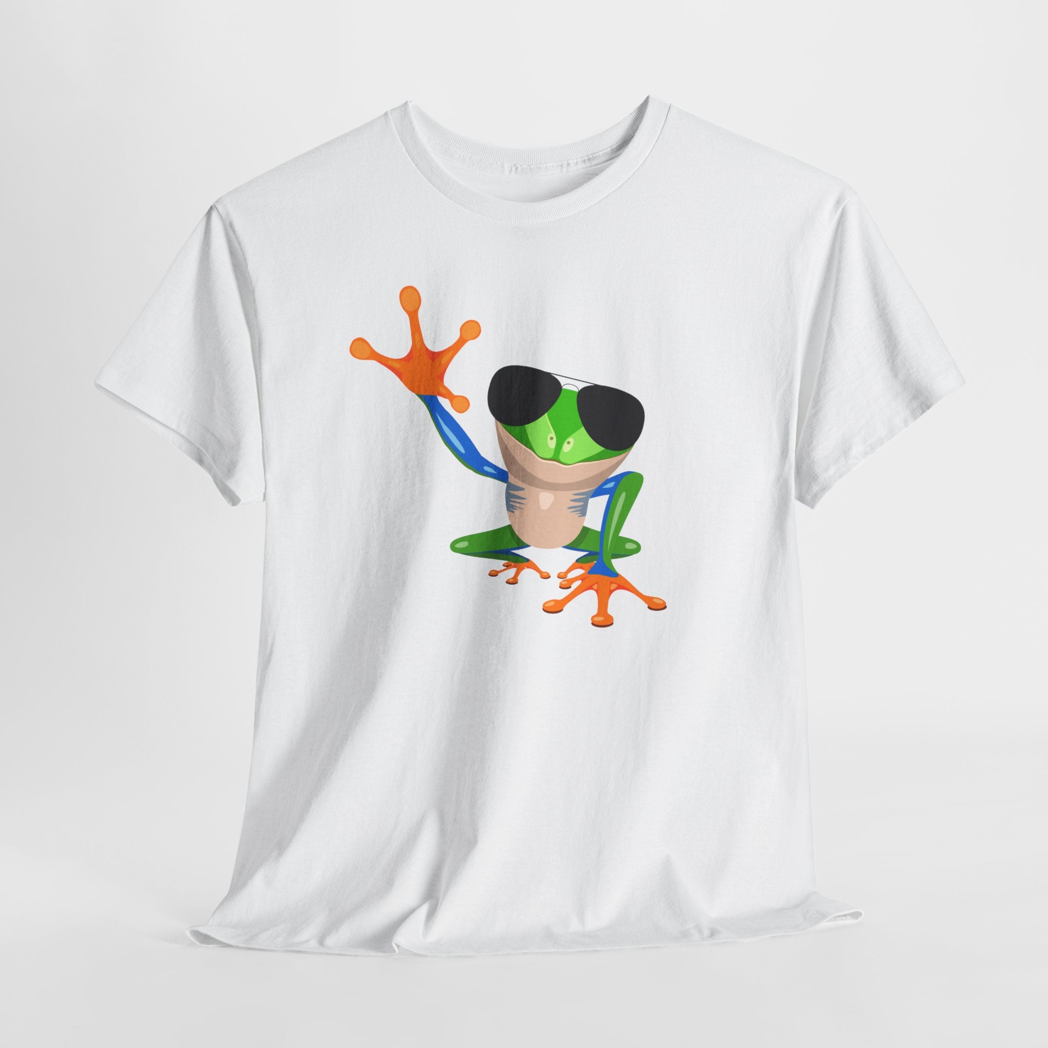 Cool Aviator Tree Frog Unisex Tee, Fun Unisex T-Shirt, Unique Gift for Nature Lovers, Casual Wear, Summer Outfit, Gift Idea for Kids