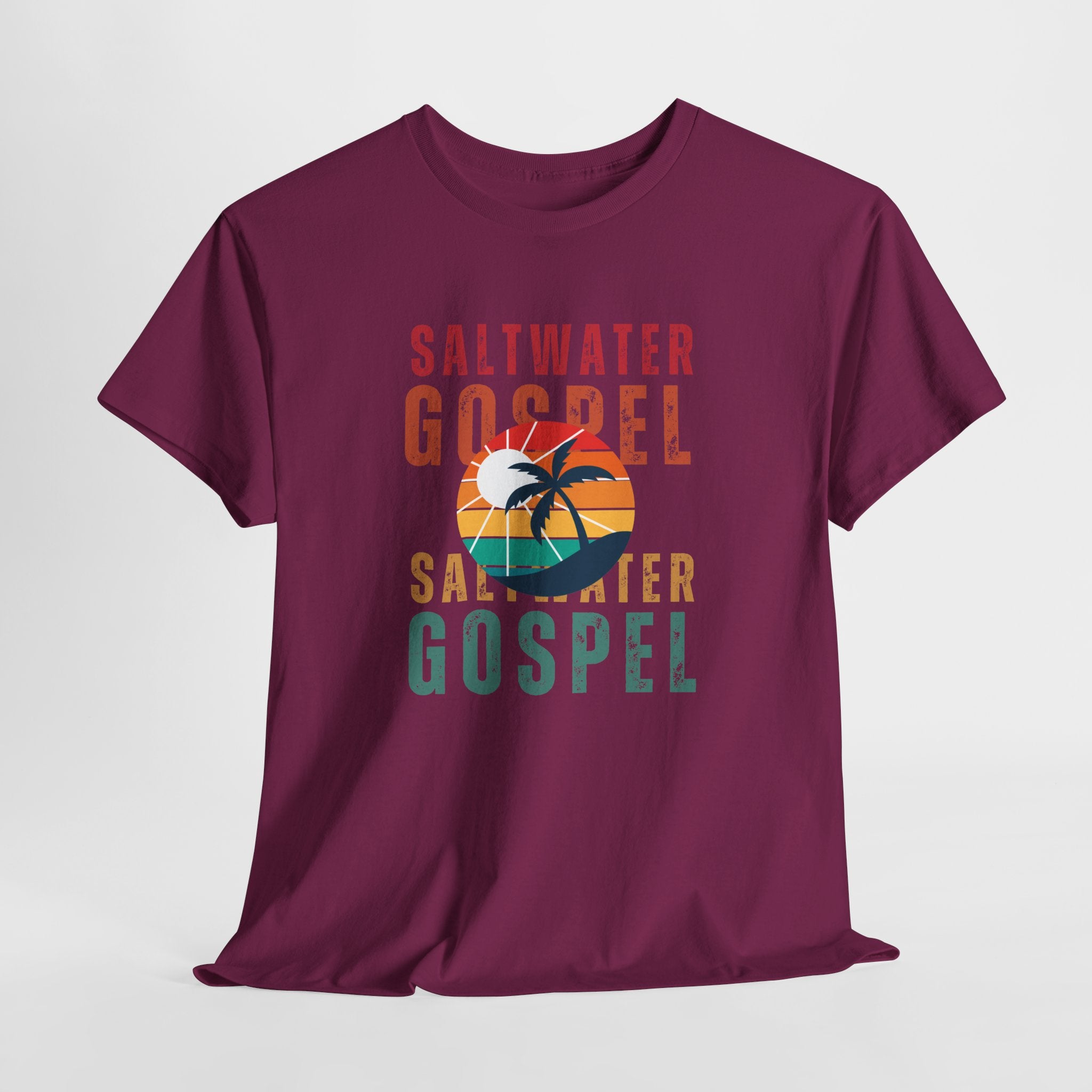 Colorful Retro designed Saltwater Gospel  Unisex T Shirt Perfect for Beach, Party, Workout...or just hangin