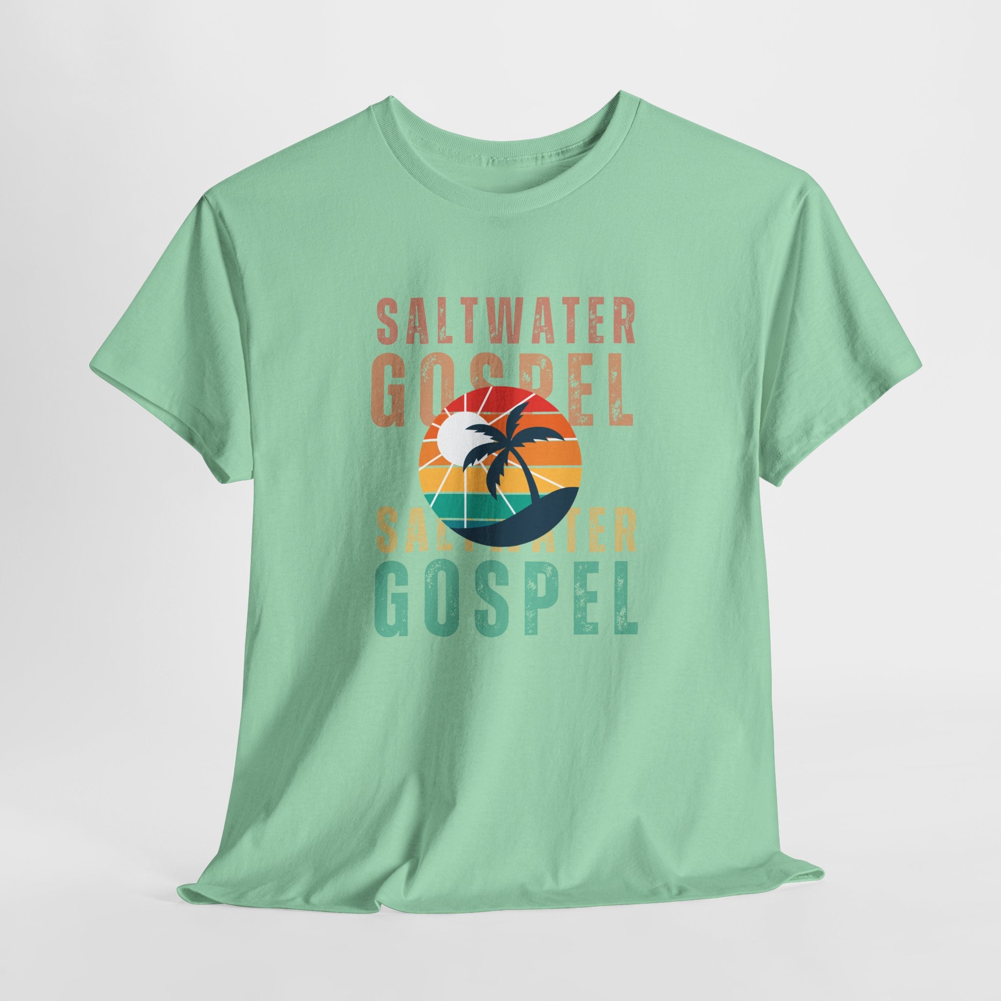 Colorful Retro designed Saltwater Gospel  Unisex T Shirt Perfect for Beach, Party, Workout...or just hangin