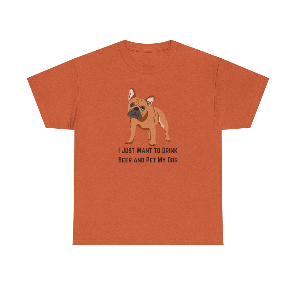 Dog Lover Tee: I Just Want to Drink Beer and Pet My Dog, Unisex Cotton T-Shirt, Gift for Dog Owners, Pet Lovers Apparel, Casual Wear, [...]